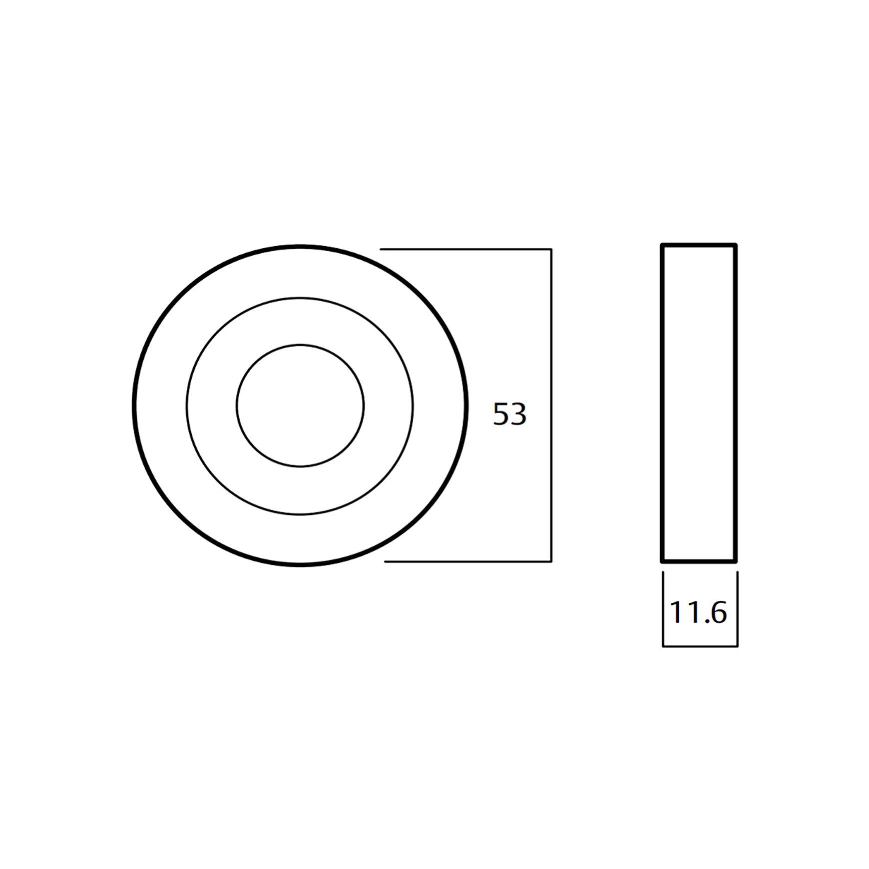 Lockwood Symphony 178 Door Lever on Round Rose