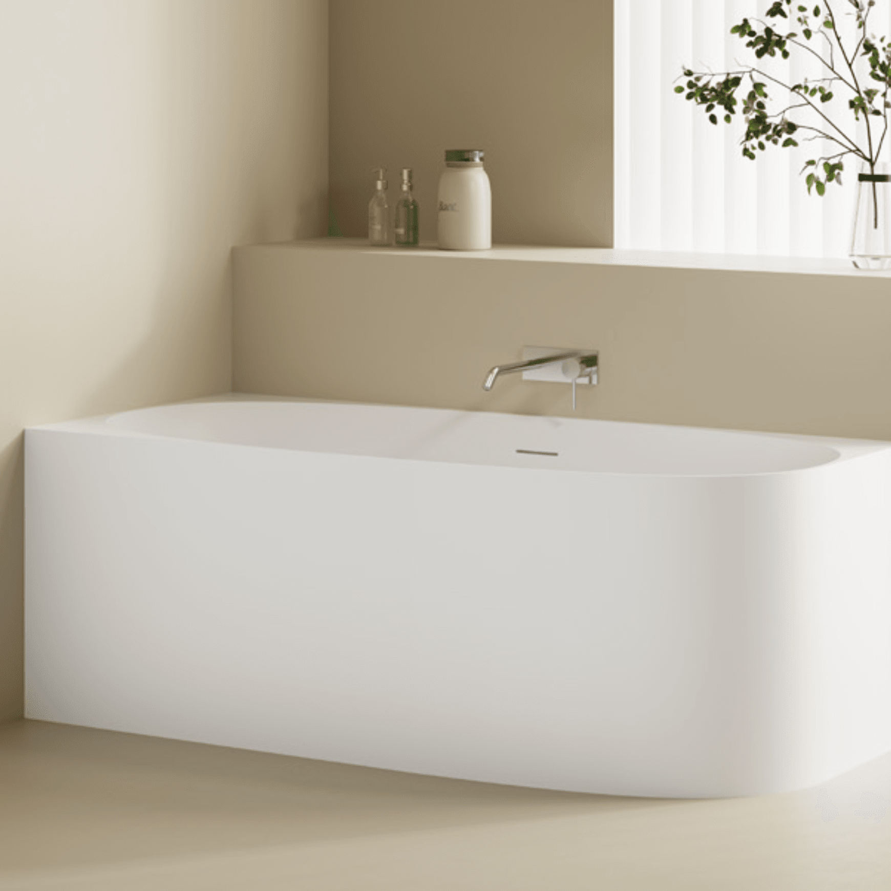 Alvina Left Back-to-wall Corner 1600mm - OV8033LBW