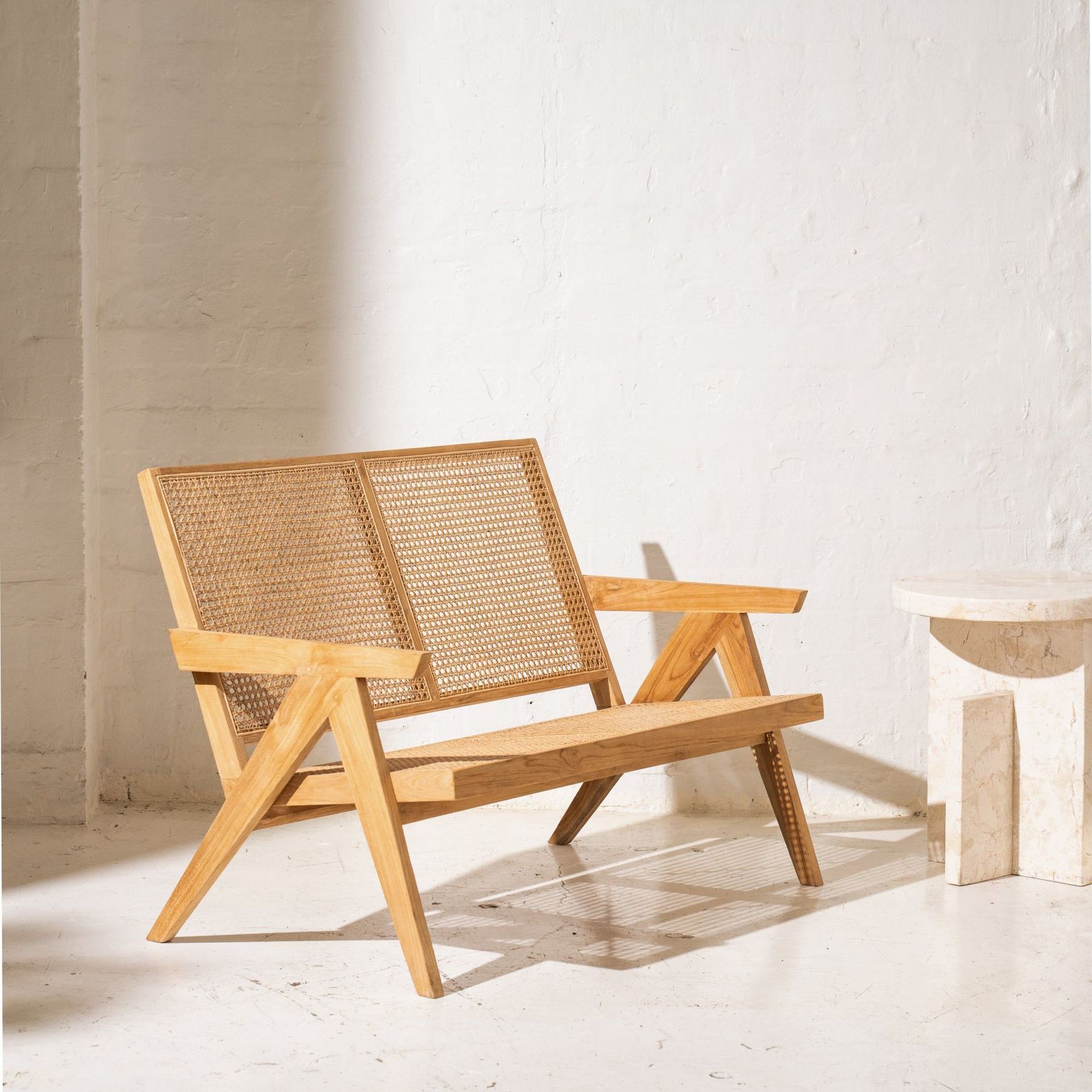 Amar Relaxed Rattan Loveseat