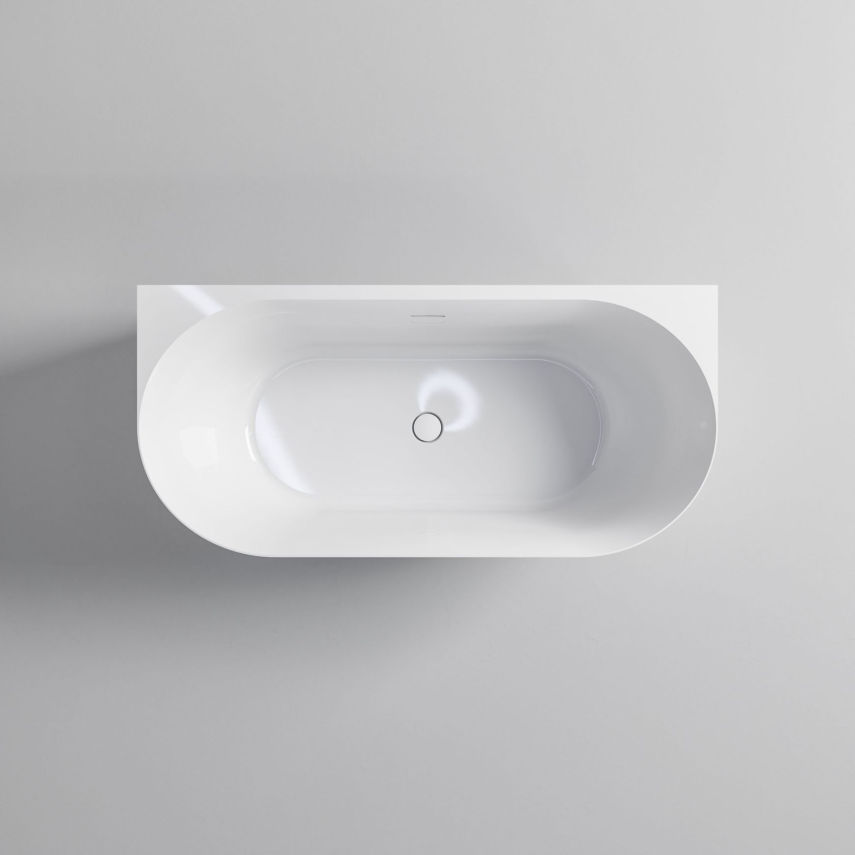 Endura Acrylic Arc 1600 Back to Wall Bath
