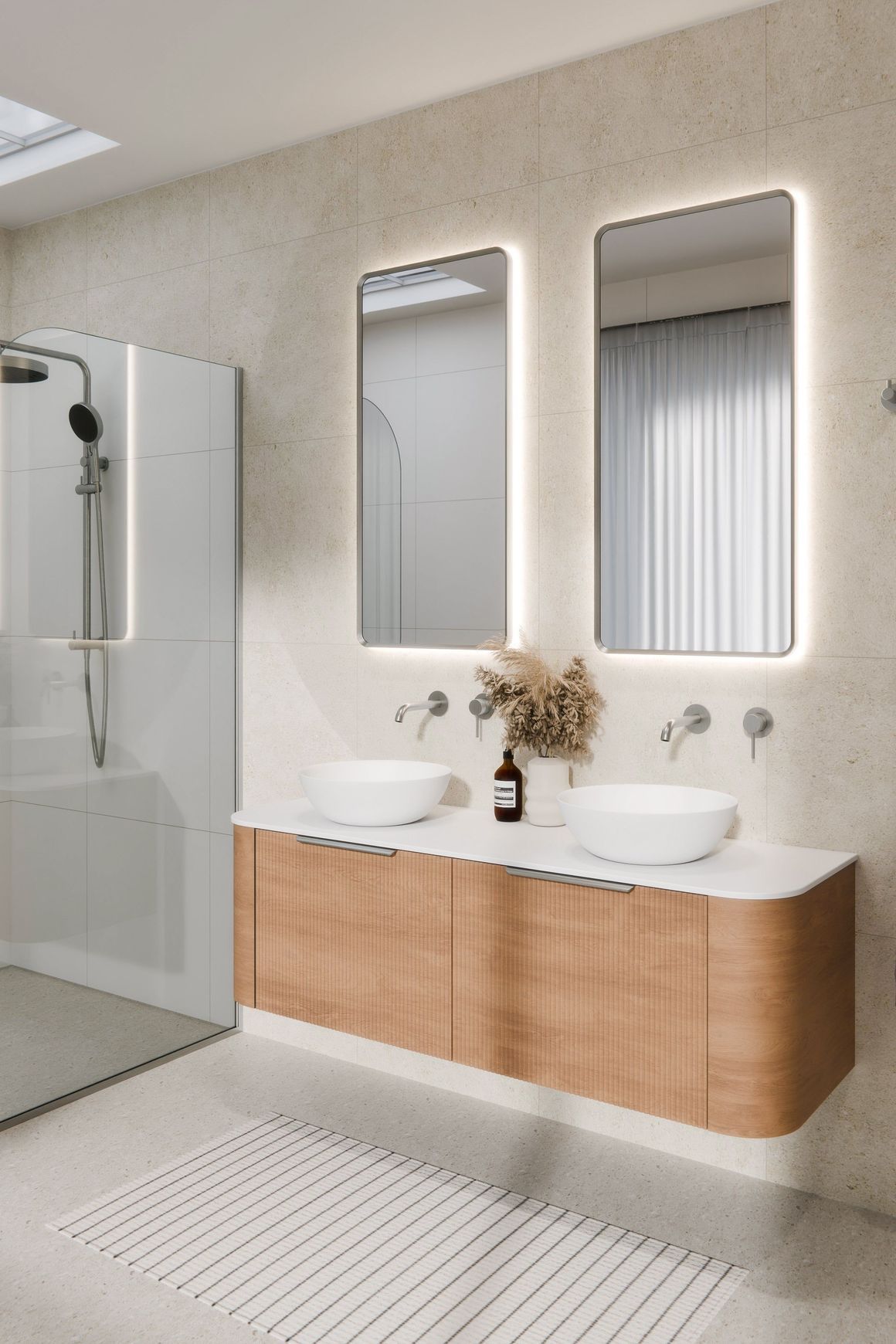 Aura Rectangle 500x1050 LED Mirror