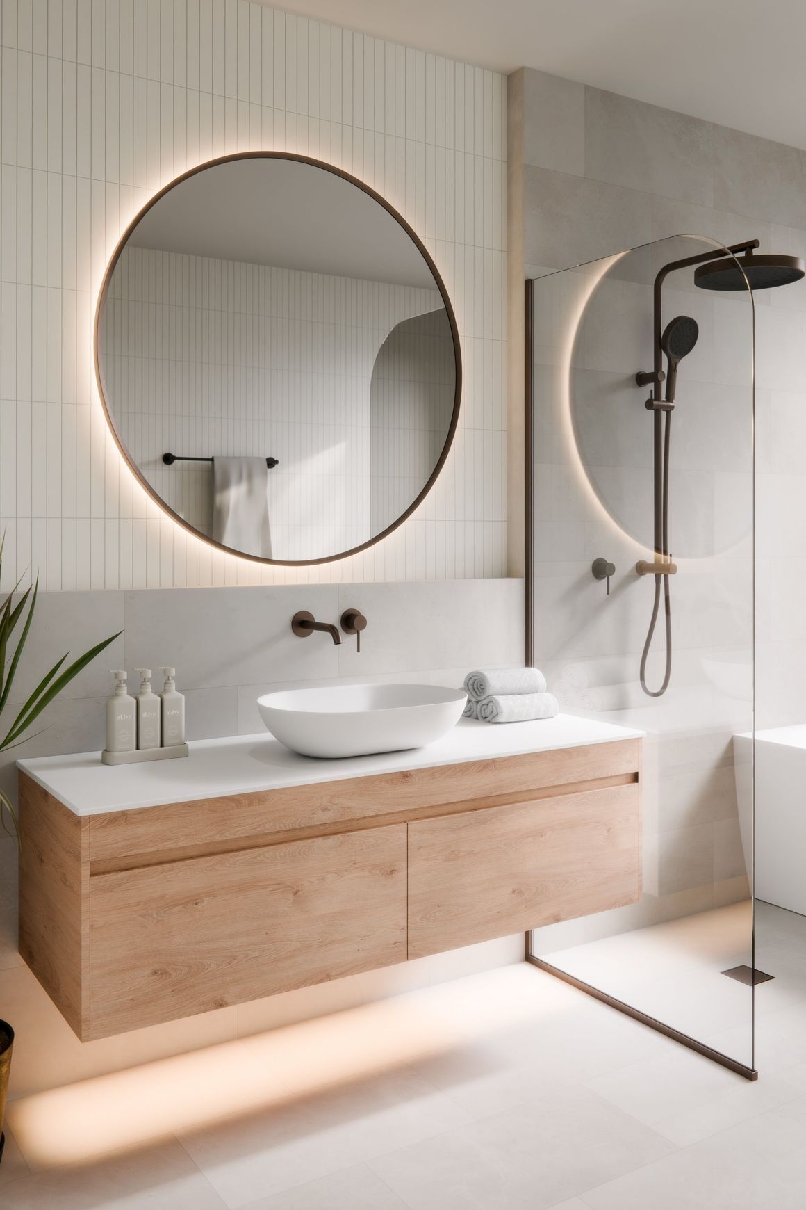 Aura 850 Round LED Mirror