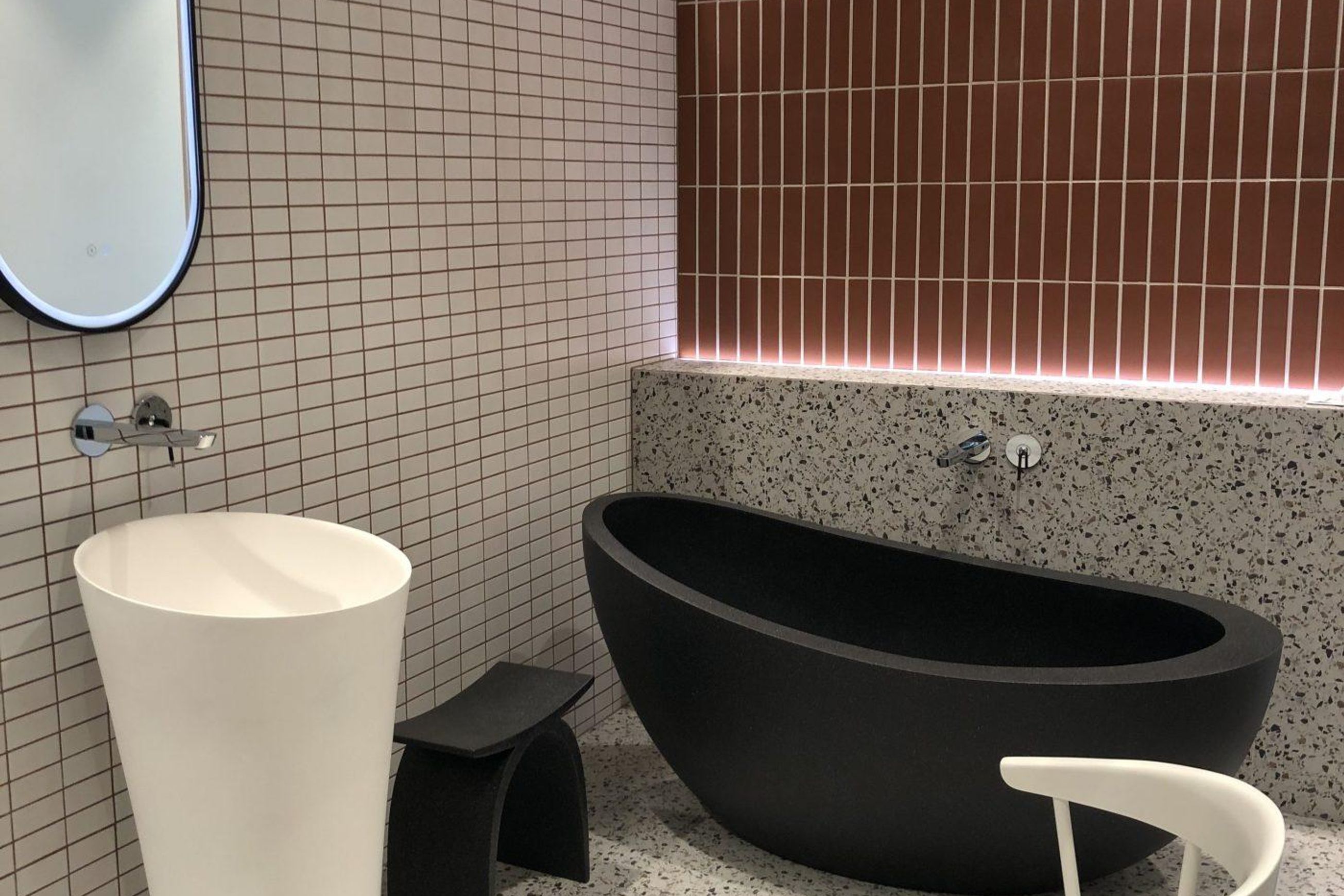 Pietra Bianca Autumn Freestanding Stone Bath