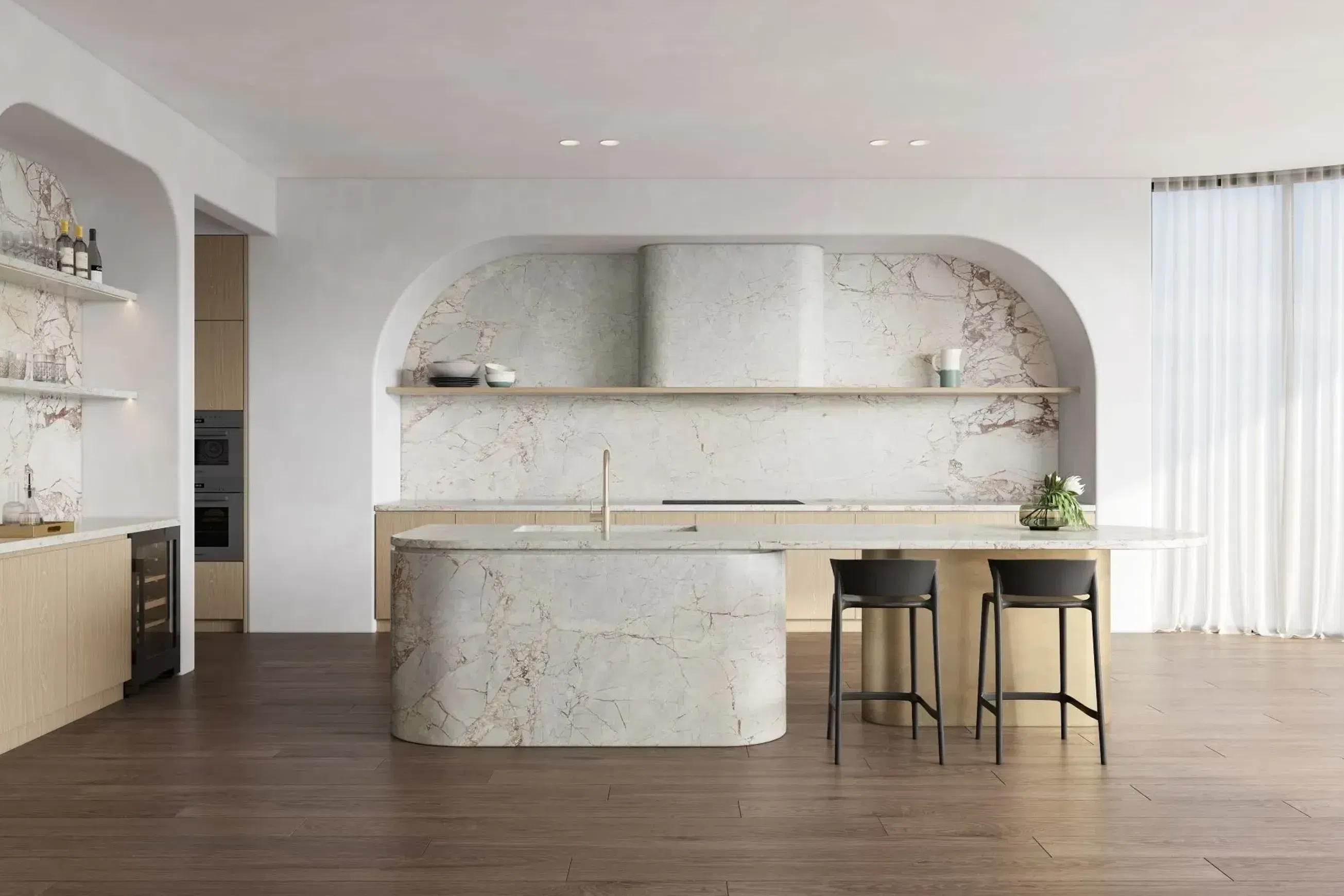 Bulohari Pink Marble Benchtop