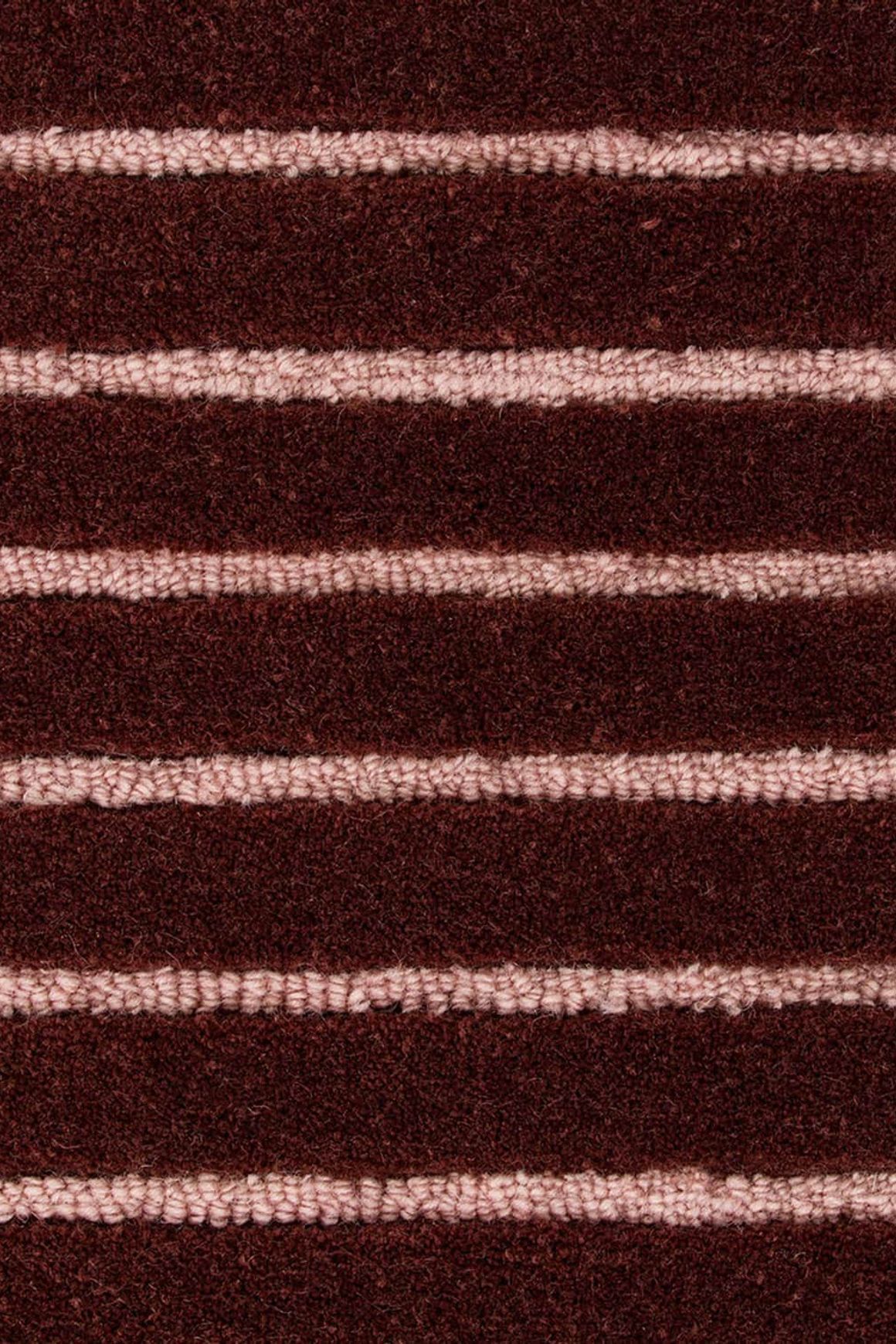 Baya Marlow NZ Wool Floor Rug - Wine