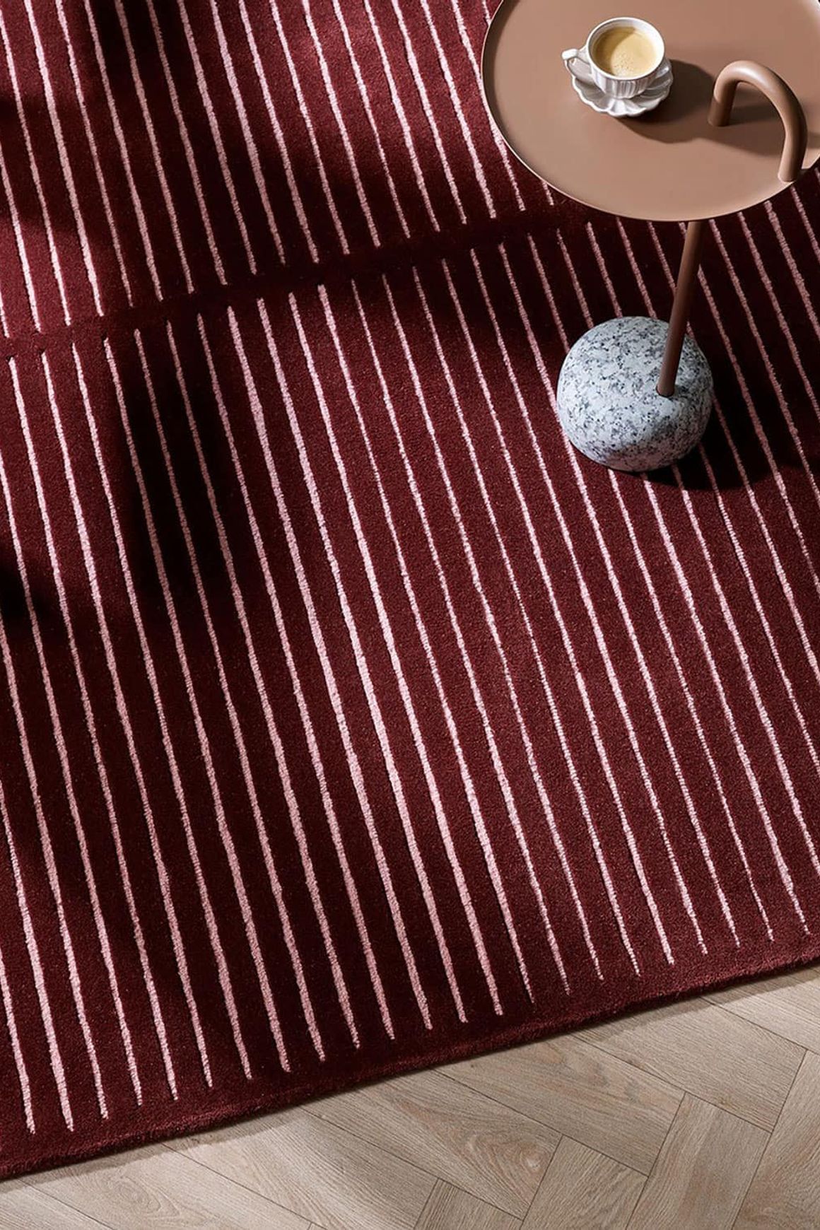 Baya Marlow NZ Wool Floor Rug - Wine