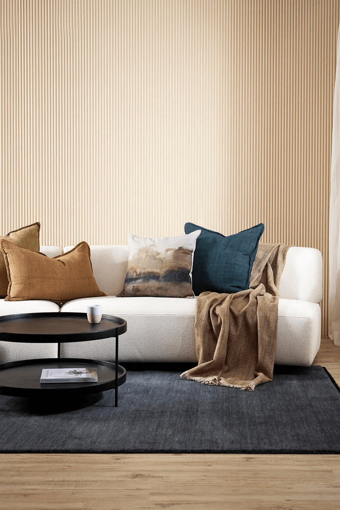 Baya Sandringham 100% NZ Wool Rug - Storm Blue