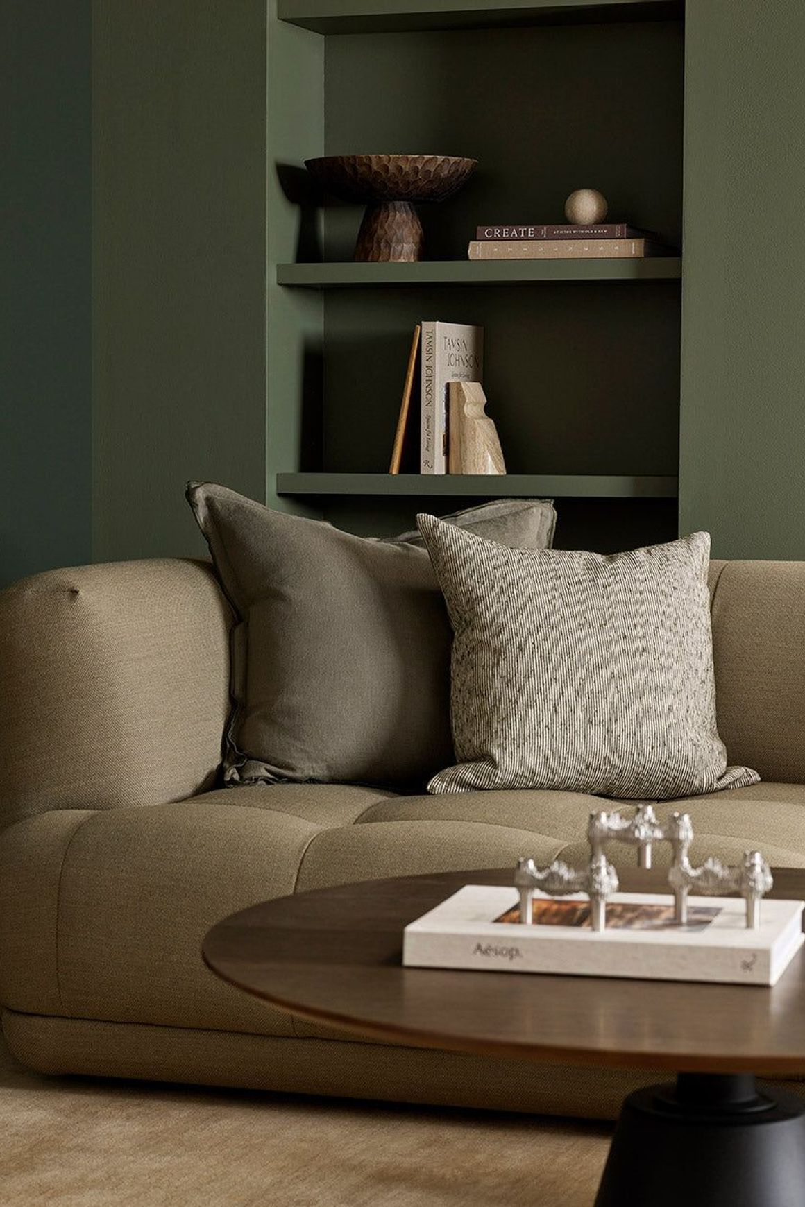 Baya Dalton Cushion - Olive