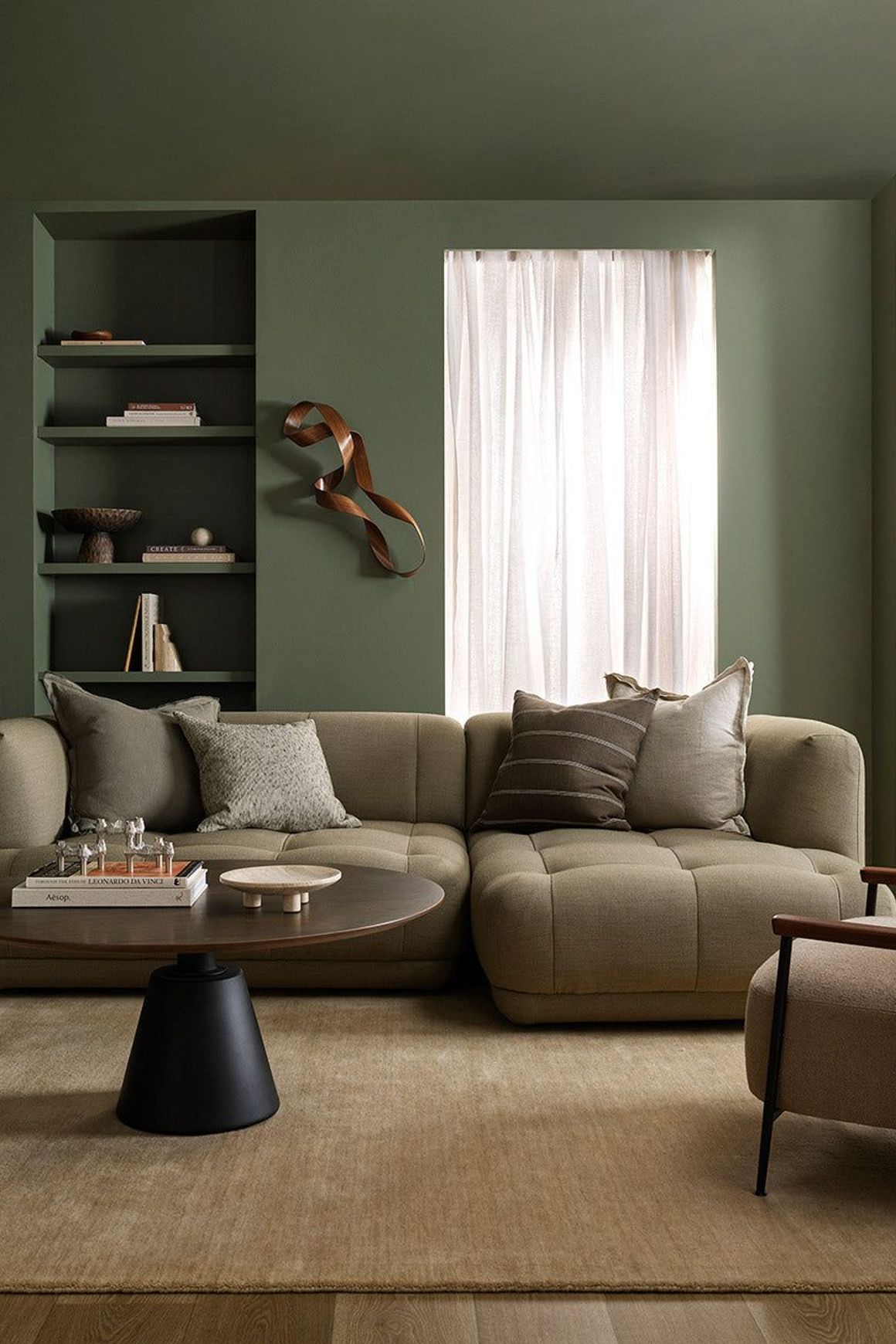 Baya Dalton Cushion - Olive