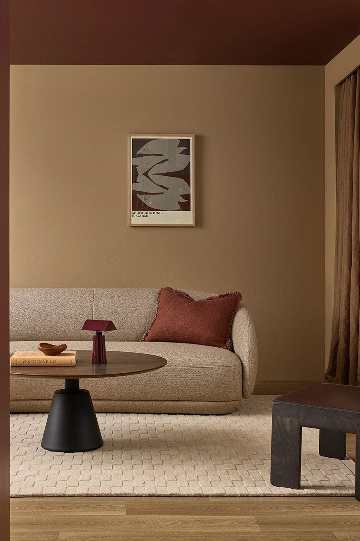 Baya Hugo Wool Floor Rug - Almond