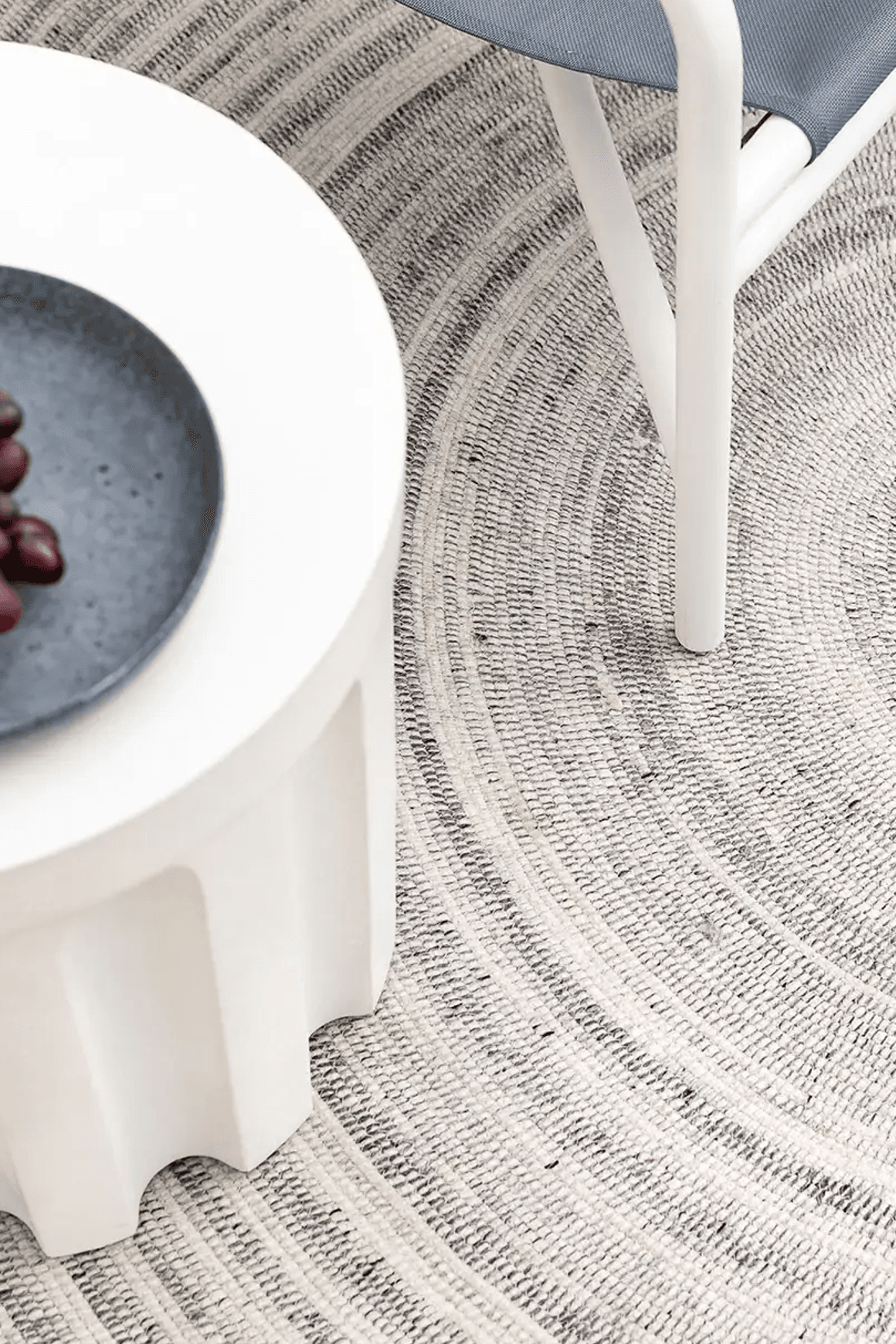 Baya Palm Cove Round Rug - Pumice | Indoor or Outdoor