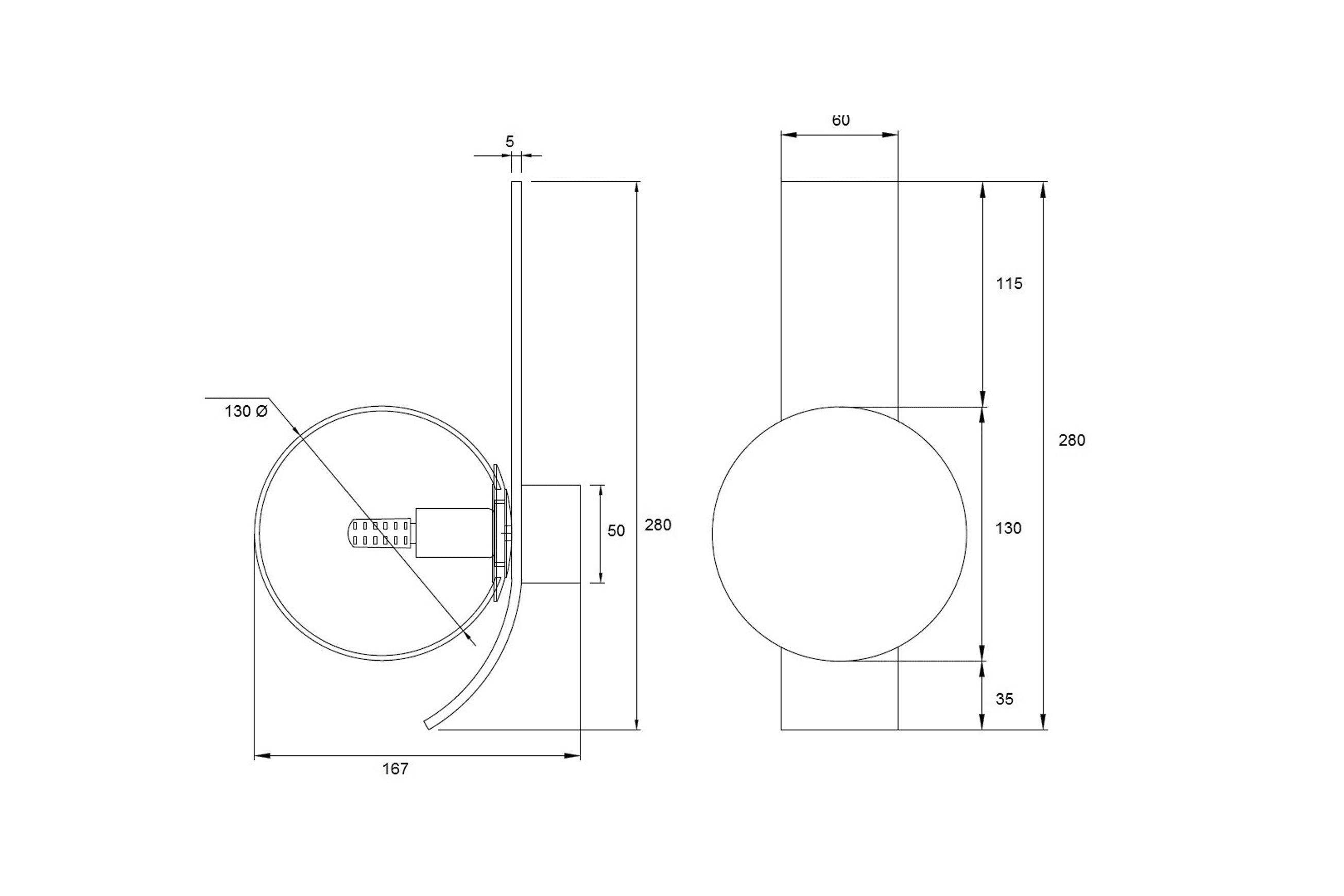 Belgrave Single Wall Light