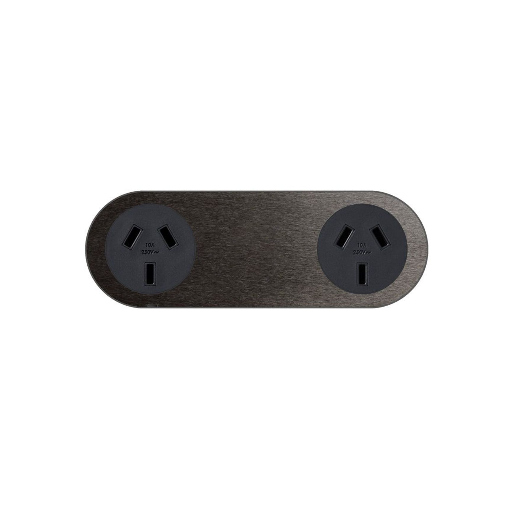 13 Carbon Double Outlet Faceplate