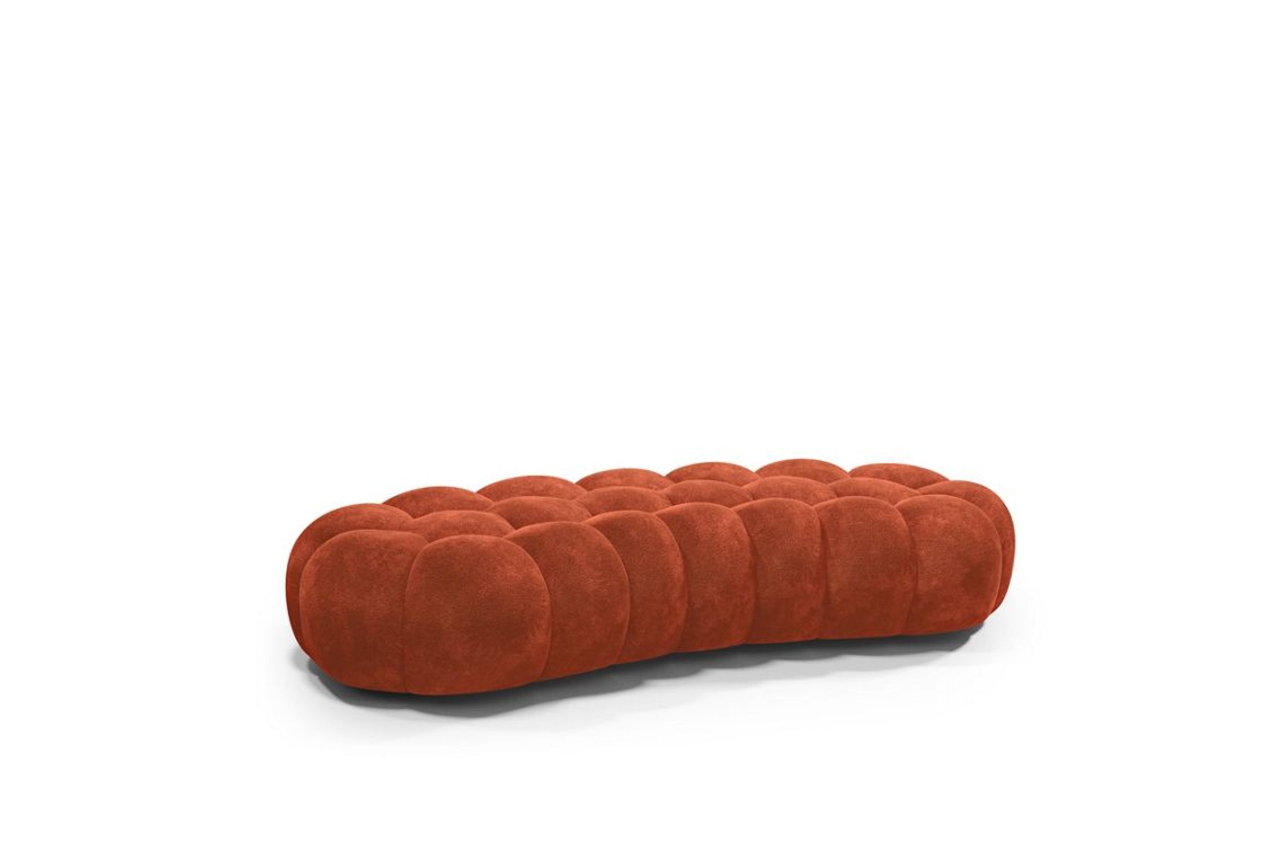 Bubble Curved Large Ottoman