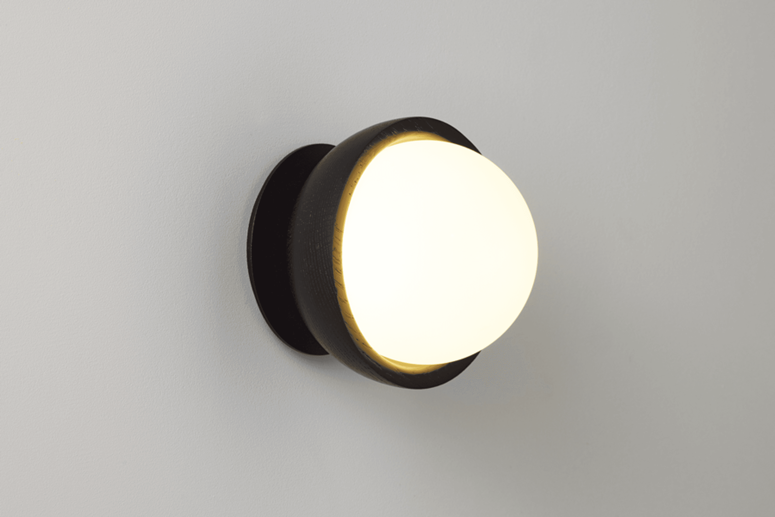 Button Sconce | Black