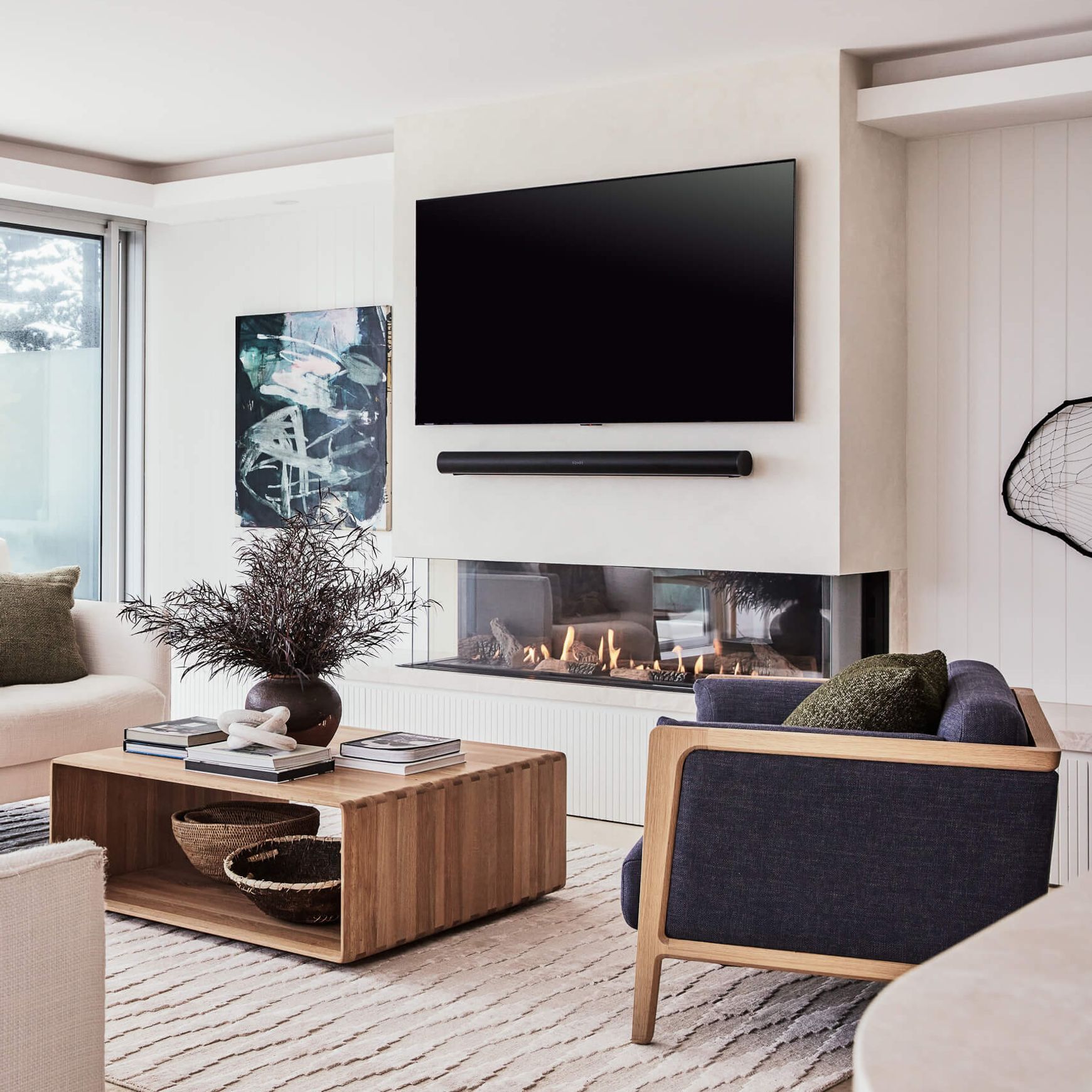 Ortal Three Sided Gas Fireplaces