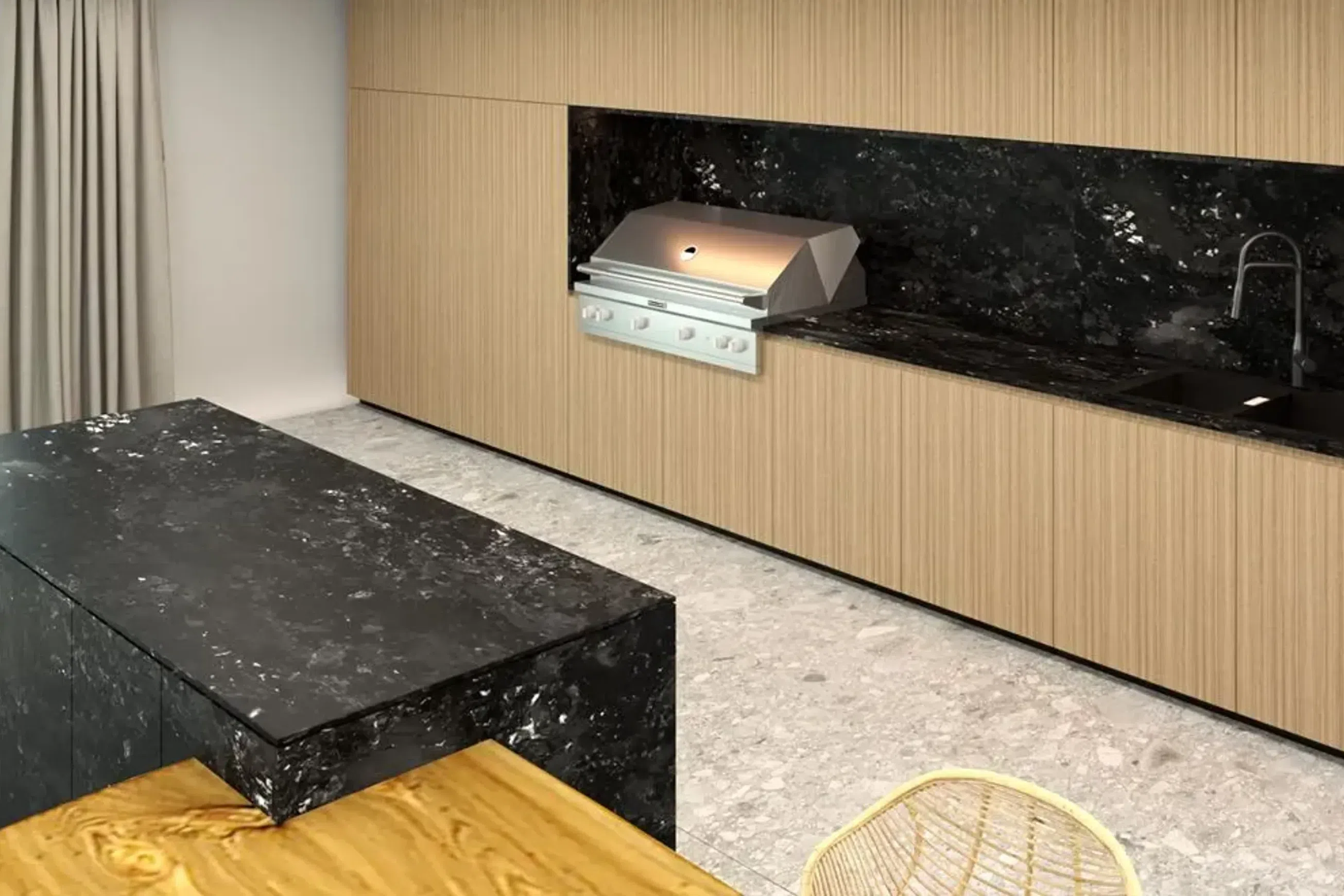 Calacatta Black Quartzite Benchtop