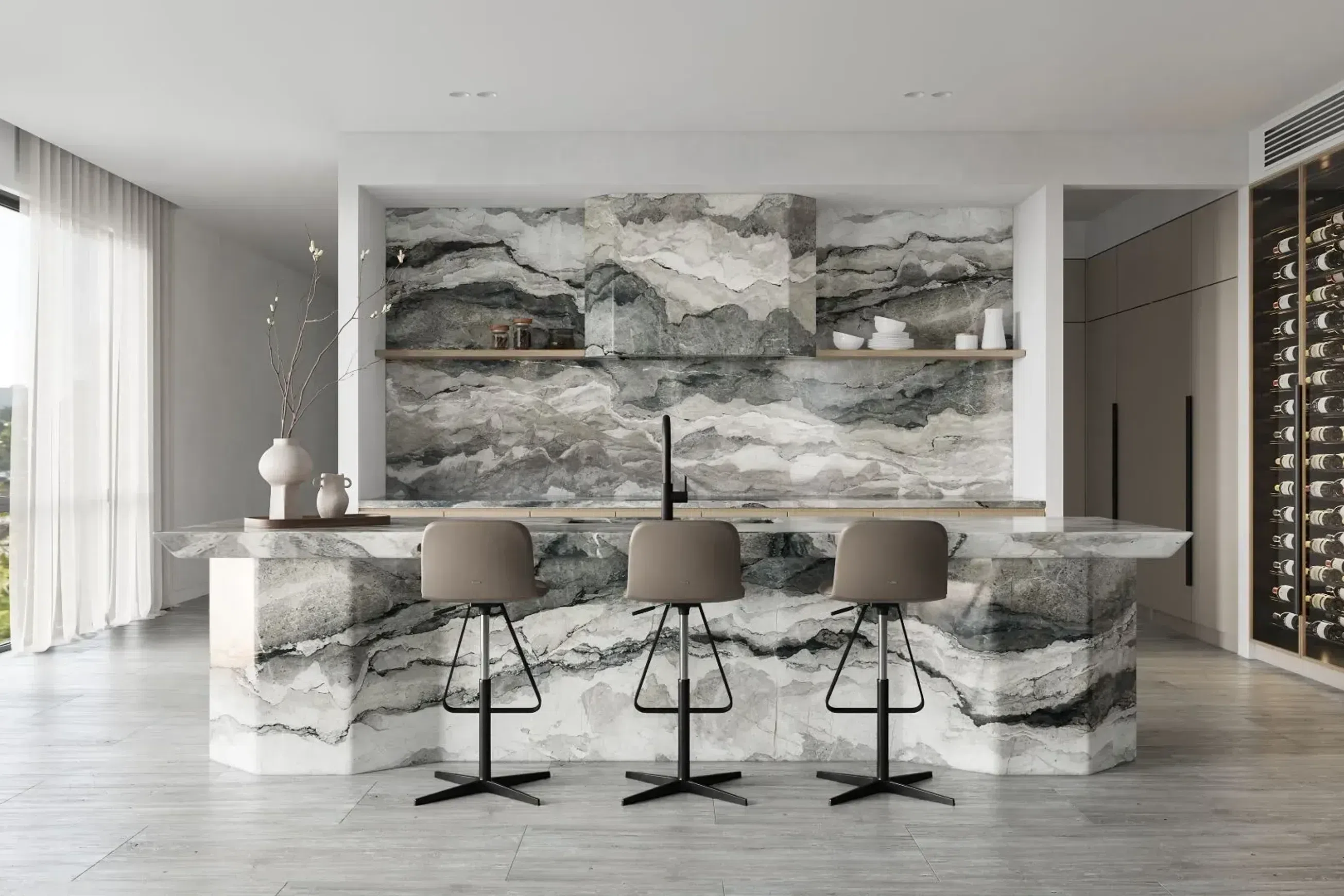 Camouflage Marble Benchtop