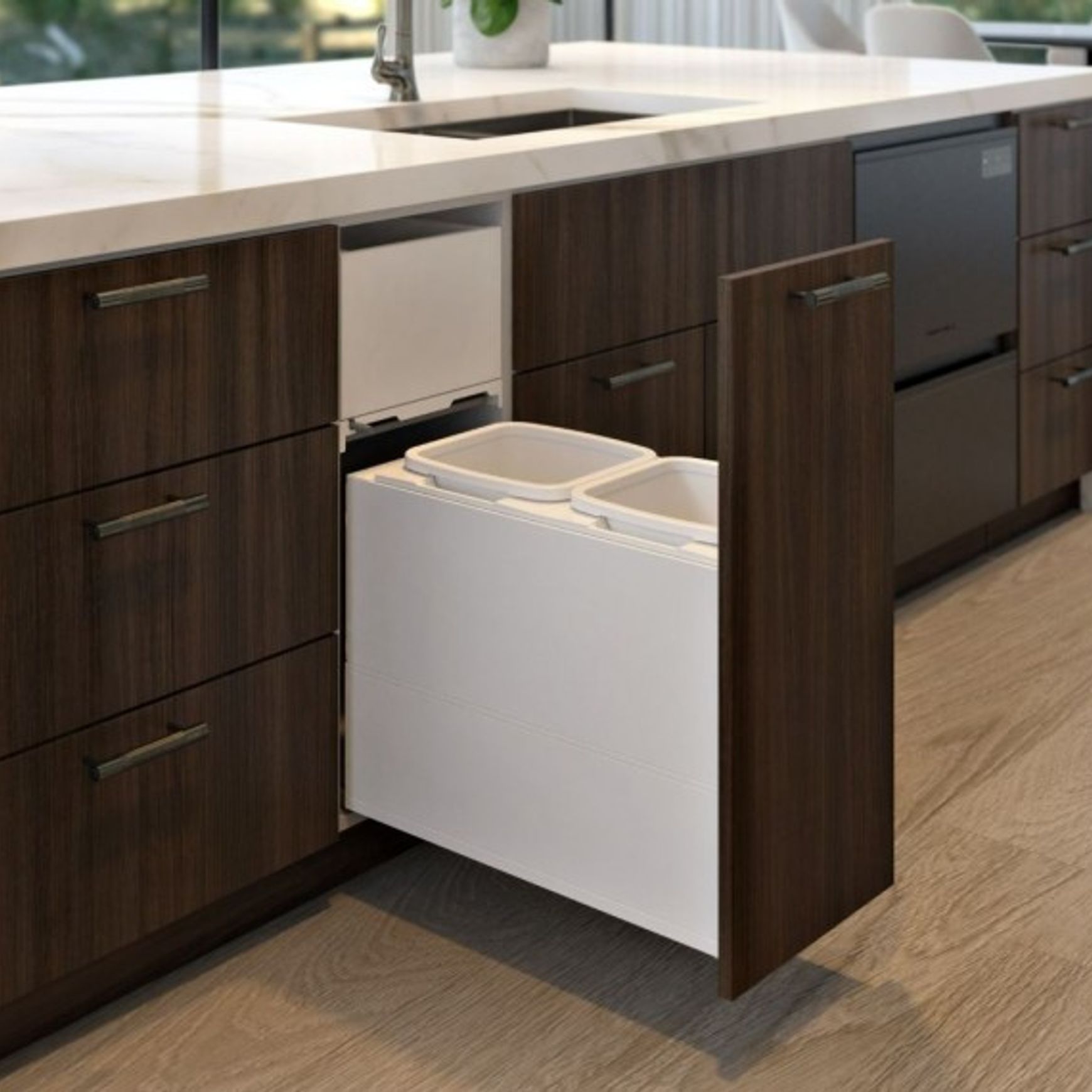 Concelo entro 2x16L for Blum LEGRABOX 350mm Silk White