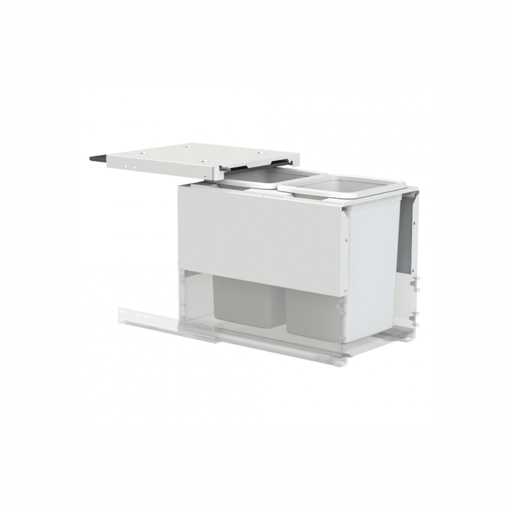 Concelo entro 2x20L for Blum LEGRABOX 400mm Silk White