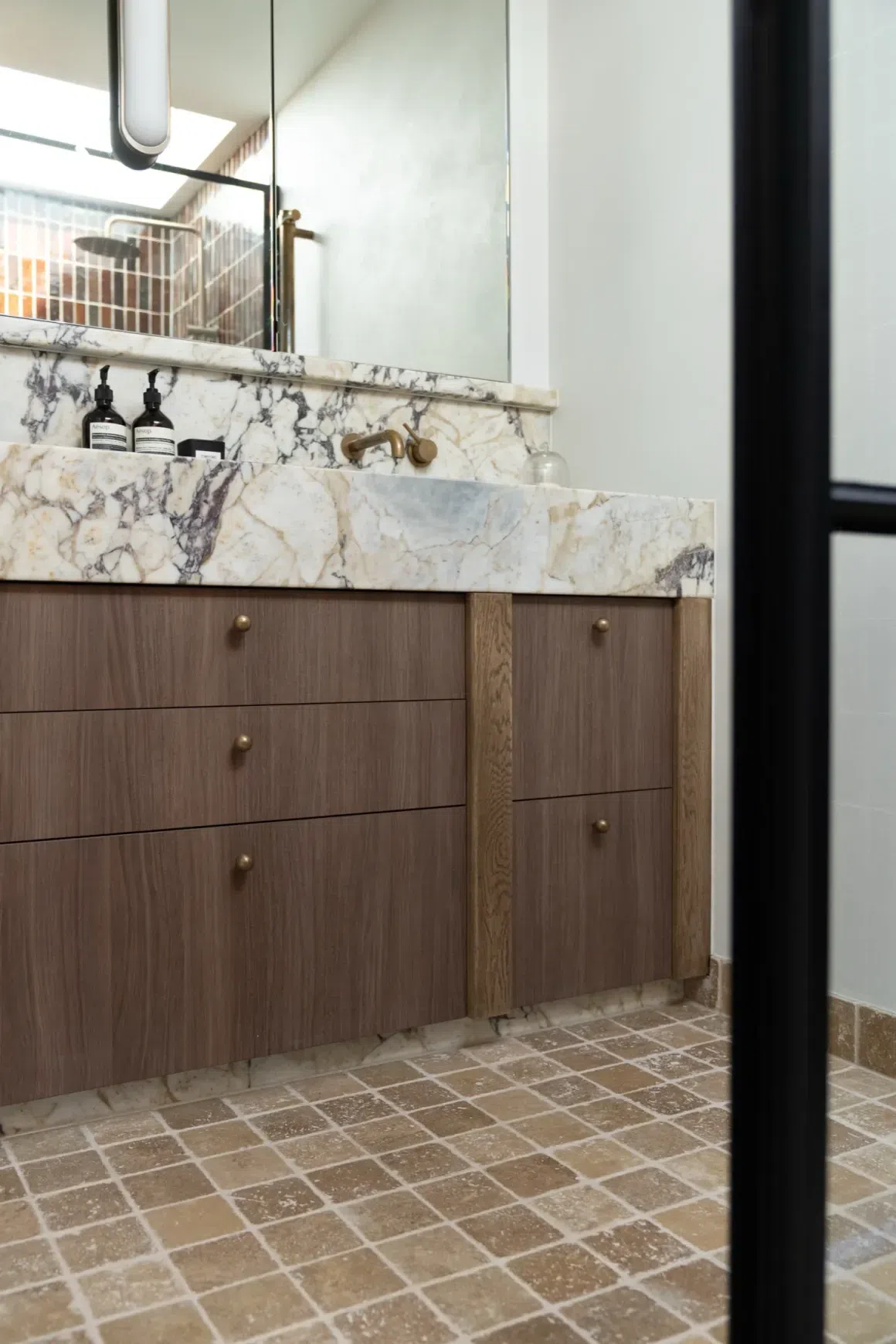 Noce Travertine Cobblestones