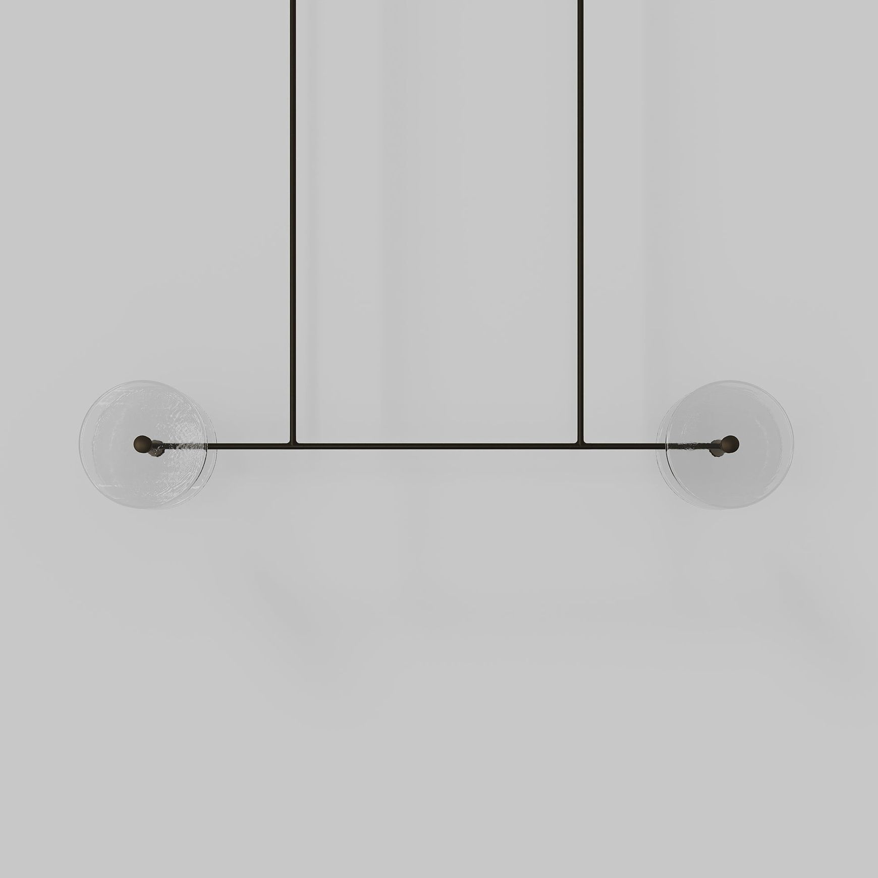 Coral Linear Rod Pendant ( Four Coral Pieces )