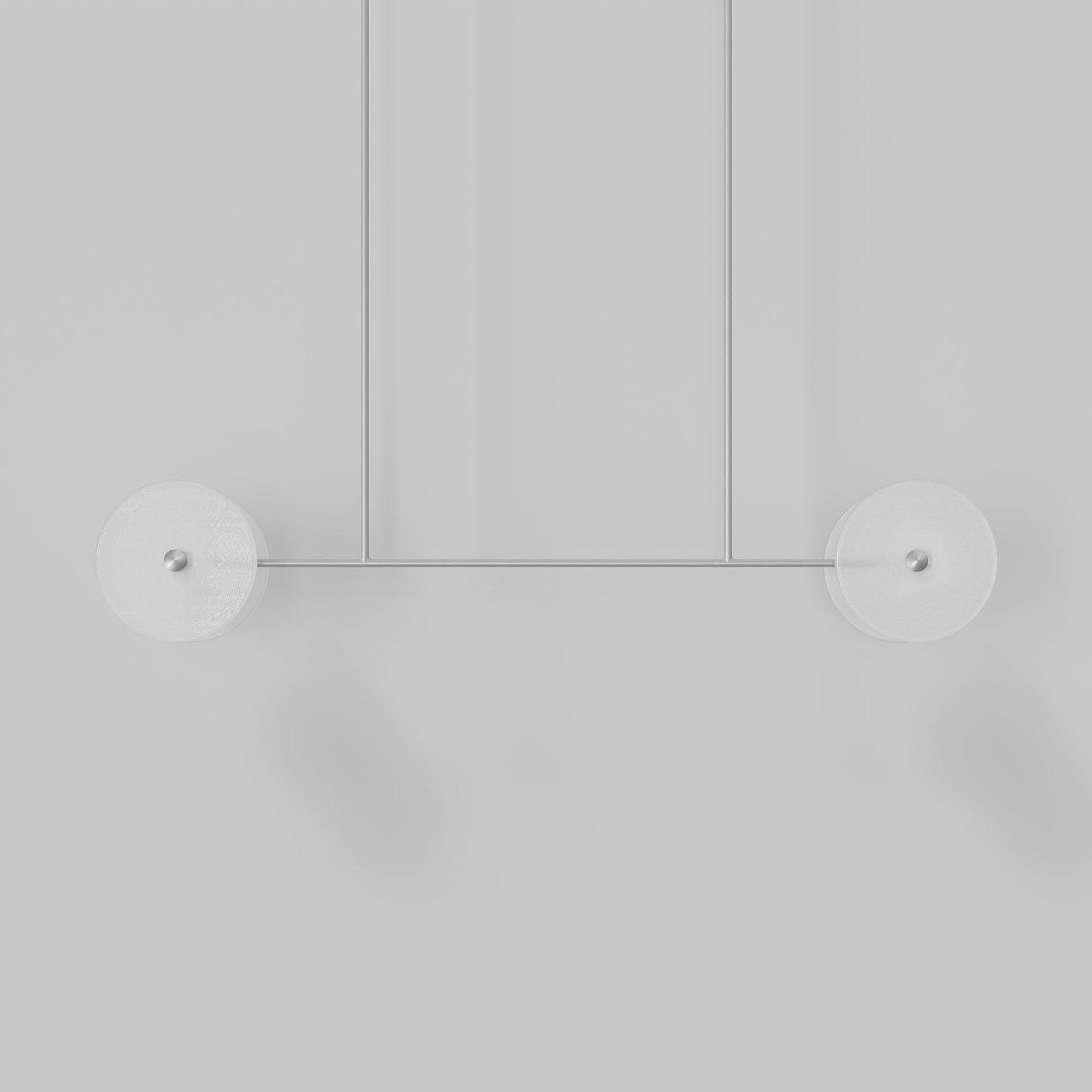 Coral Linear Rod Pendant ( Four Coral Pieces )