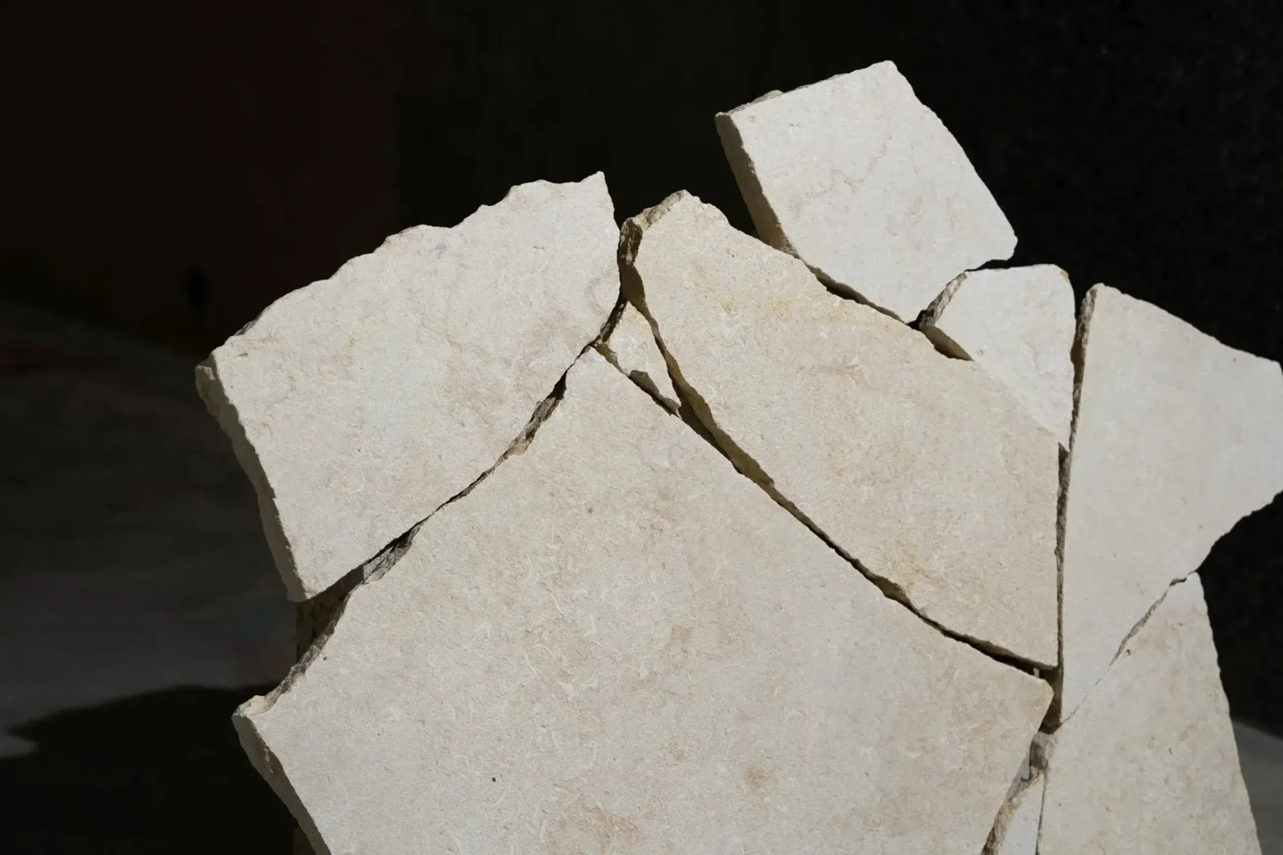 Crema Novelda Sandblasted Limestone Crazy Paving