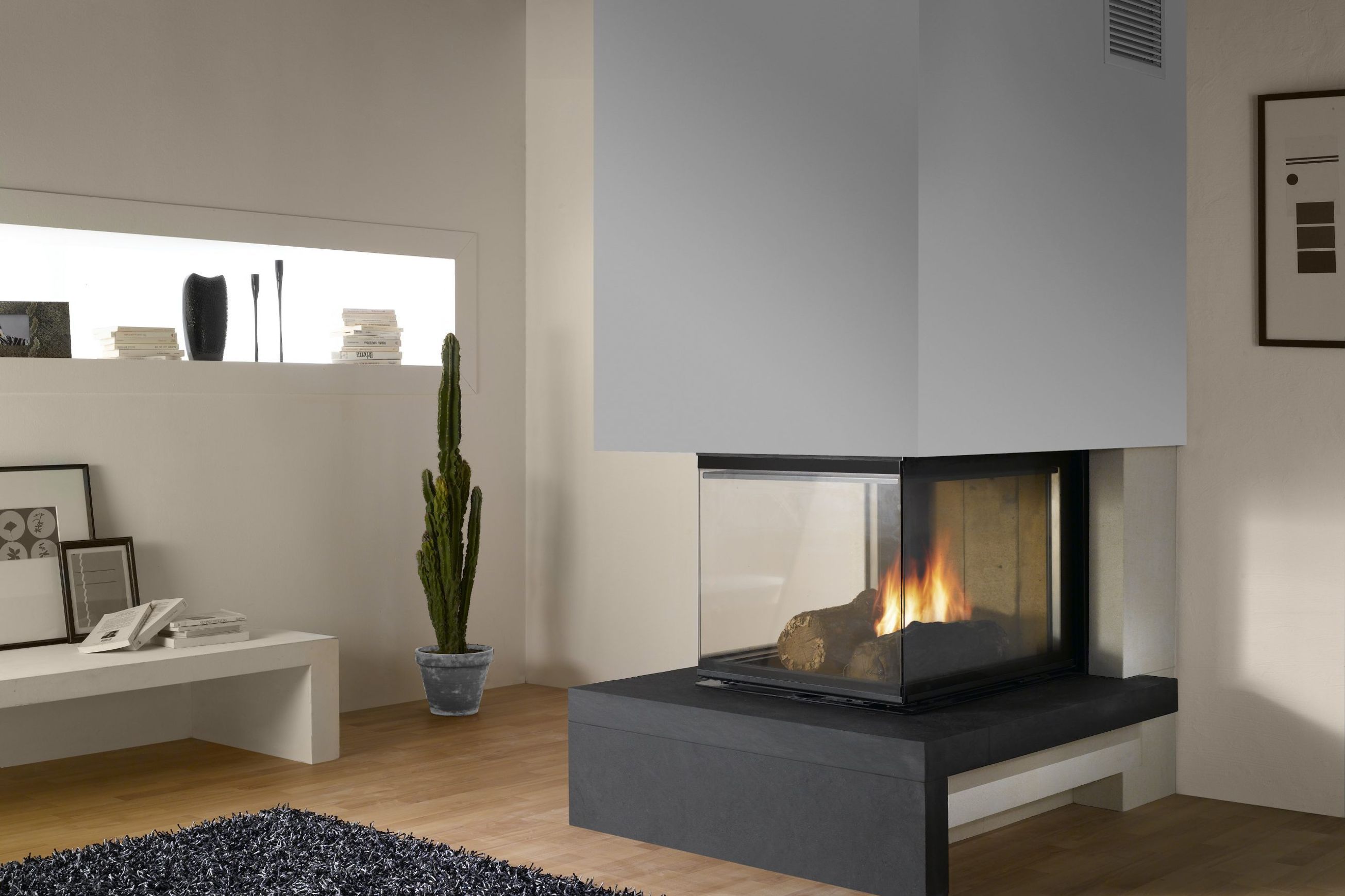 Cheminee Chazelles D1000EPI Designer Wood Fireplace