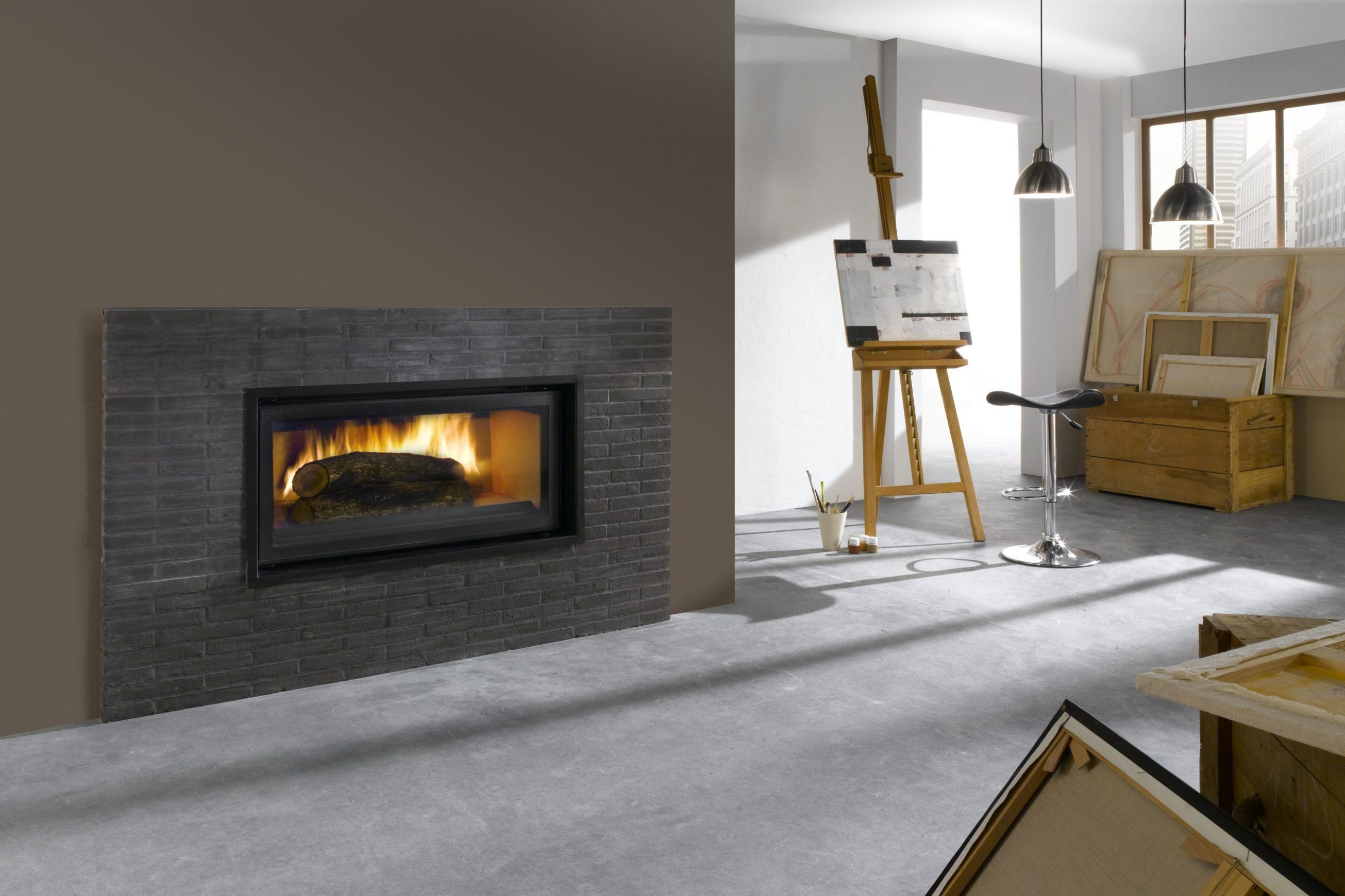 Cheminee Chazelles Designer D1350 Wood Fireplace