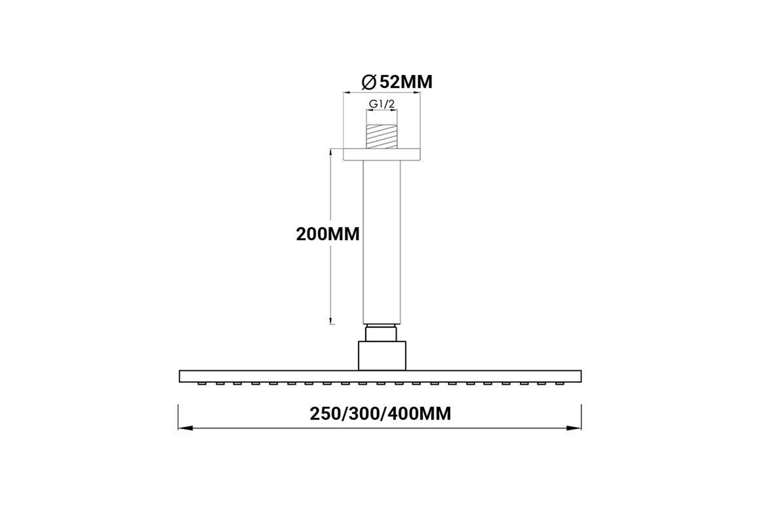 Round Rain Head Range - 3 Sizes