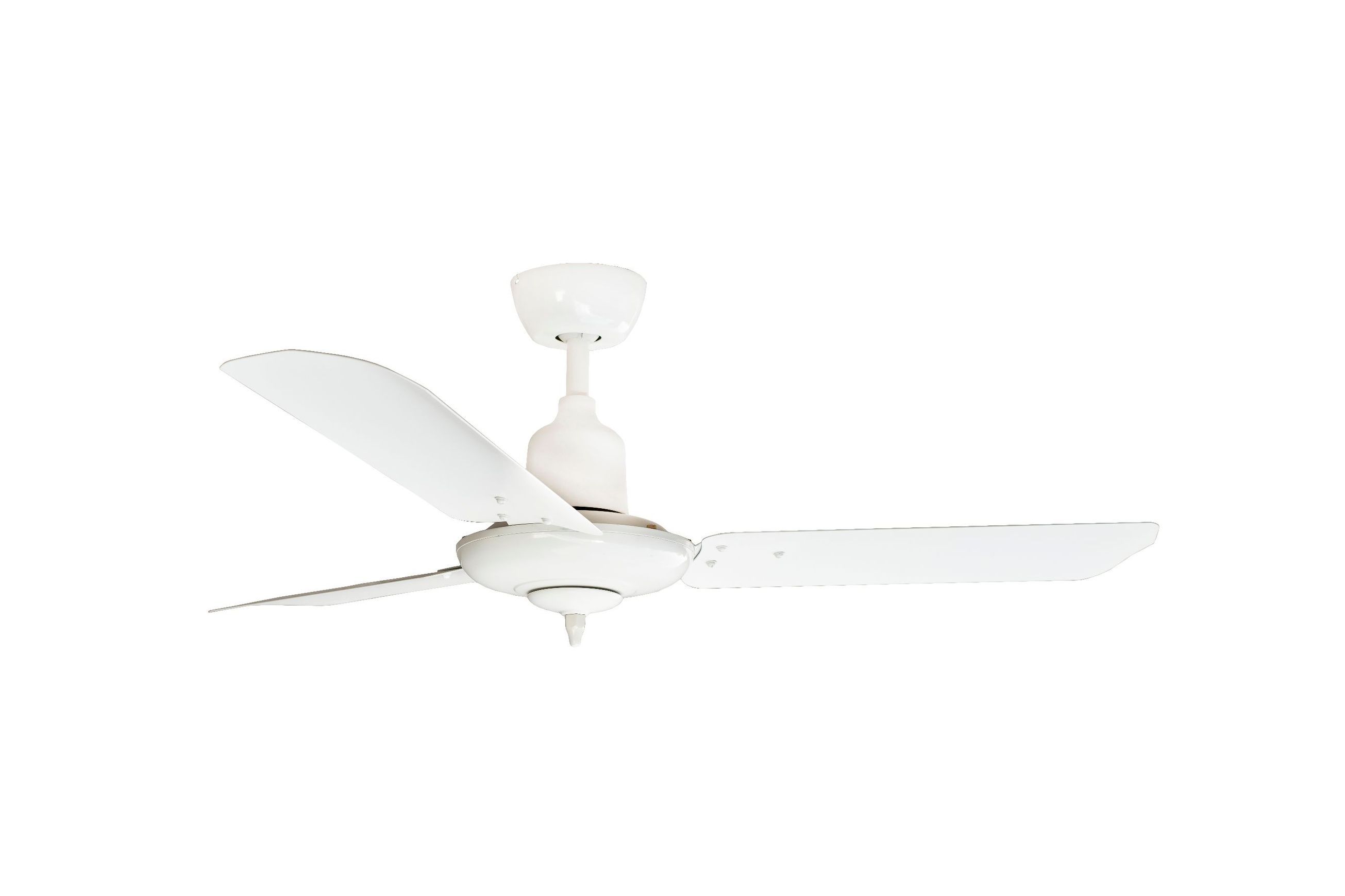 Colonial Matt White AC Motor Fan