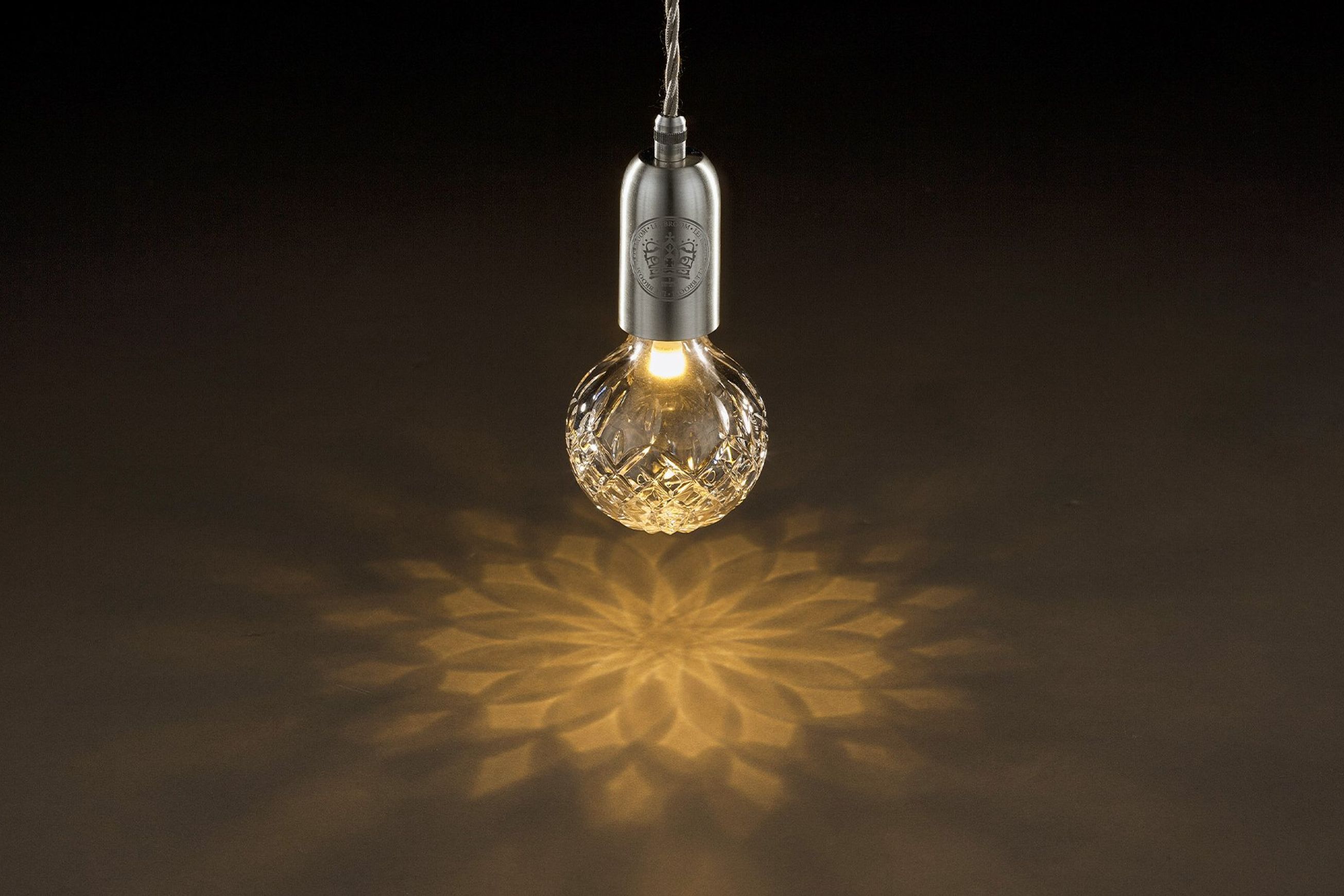 Clear Crystal Bulb Pendant - Polished Chrome