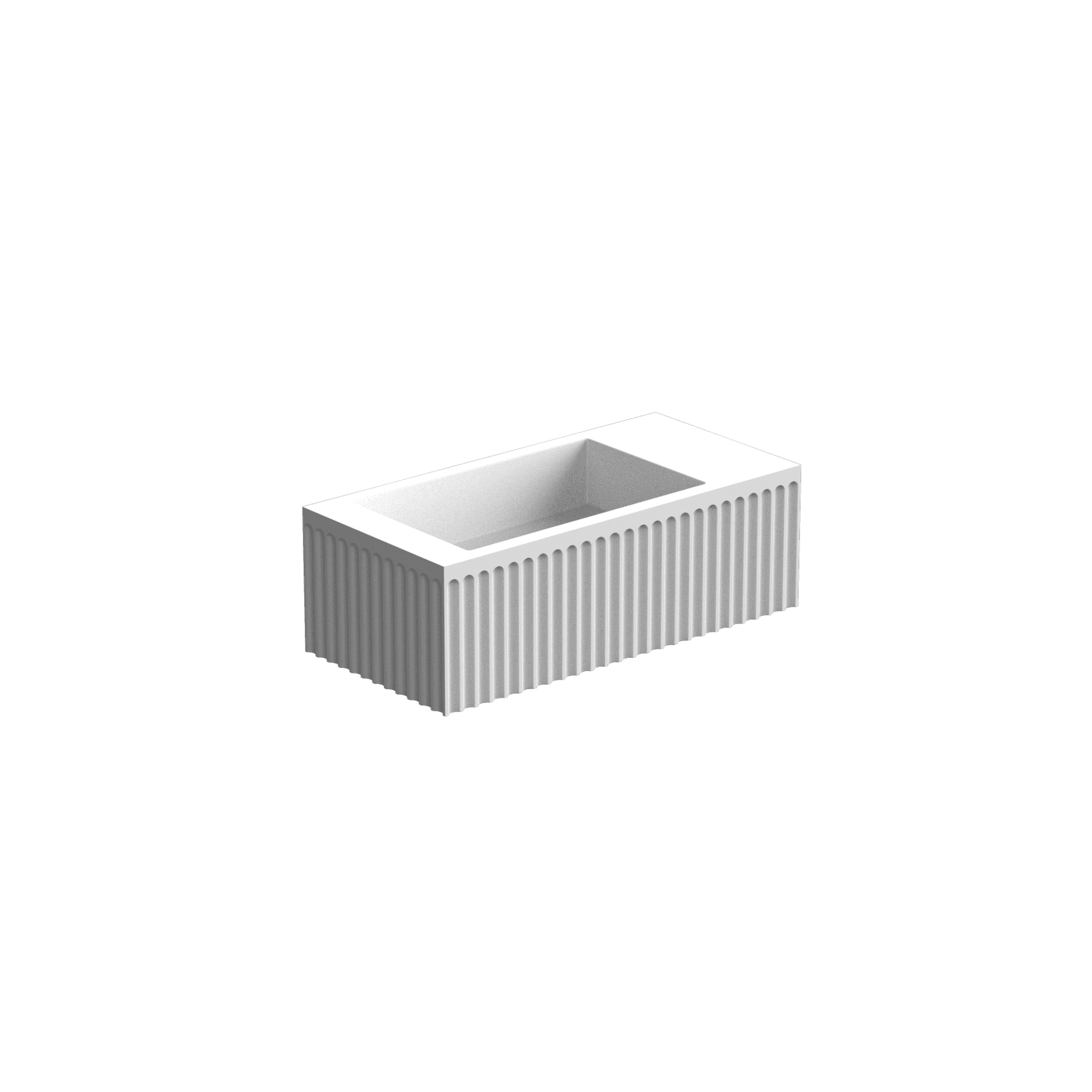 Doric 600 Left Wall Basin
