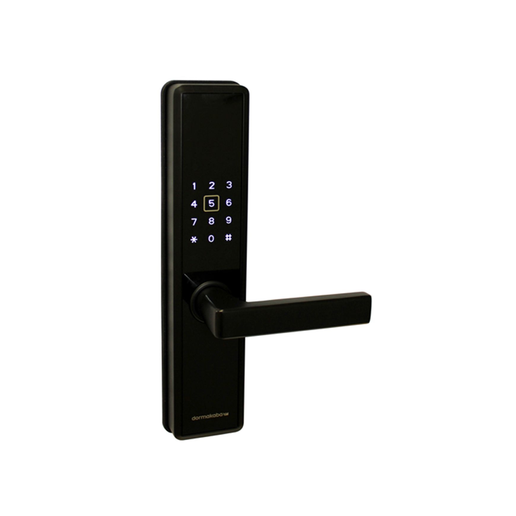 Dormakaba M5 Smart Digital Door Lock Matt Black With Black Trim DKM5BLEMB