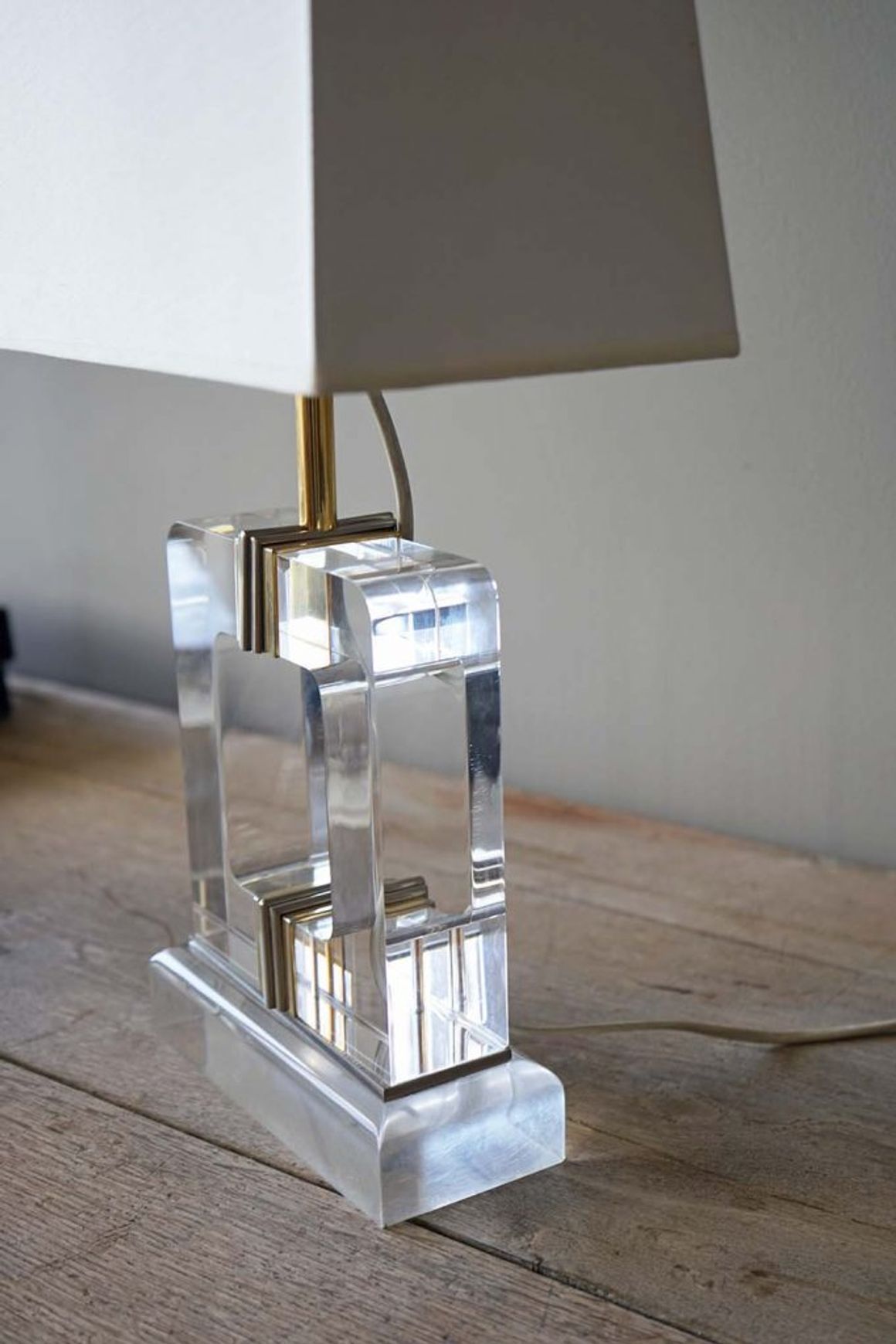 Mid-Century Lucite Lamp
