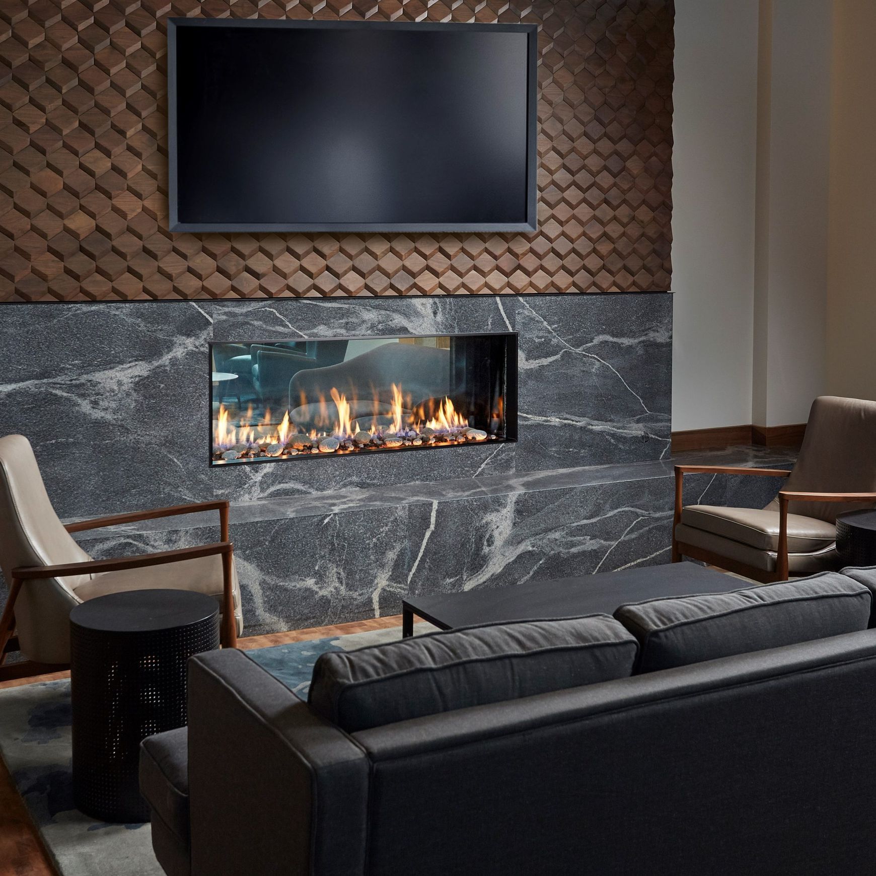 Davinci See Thru Gas Fireplace