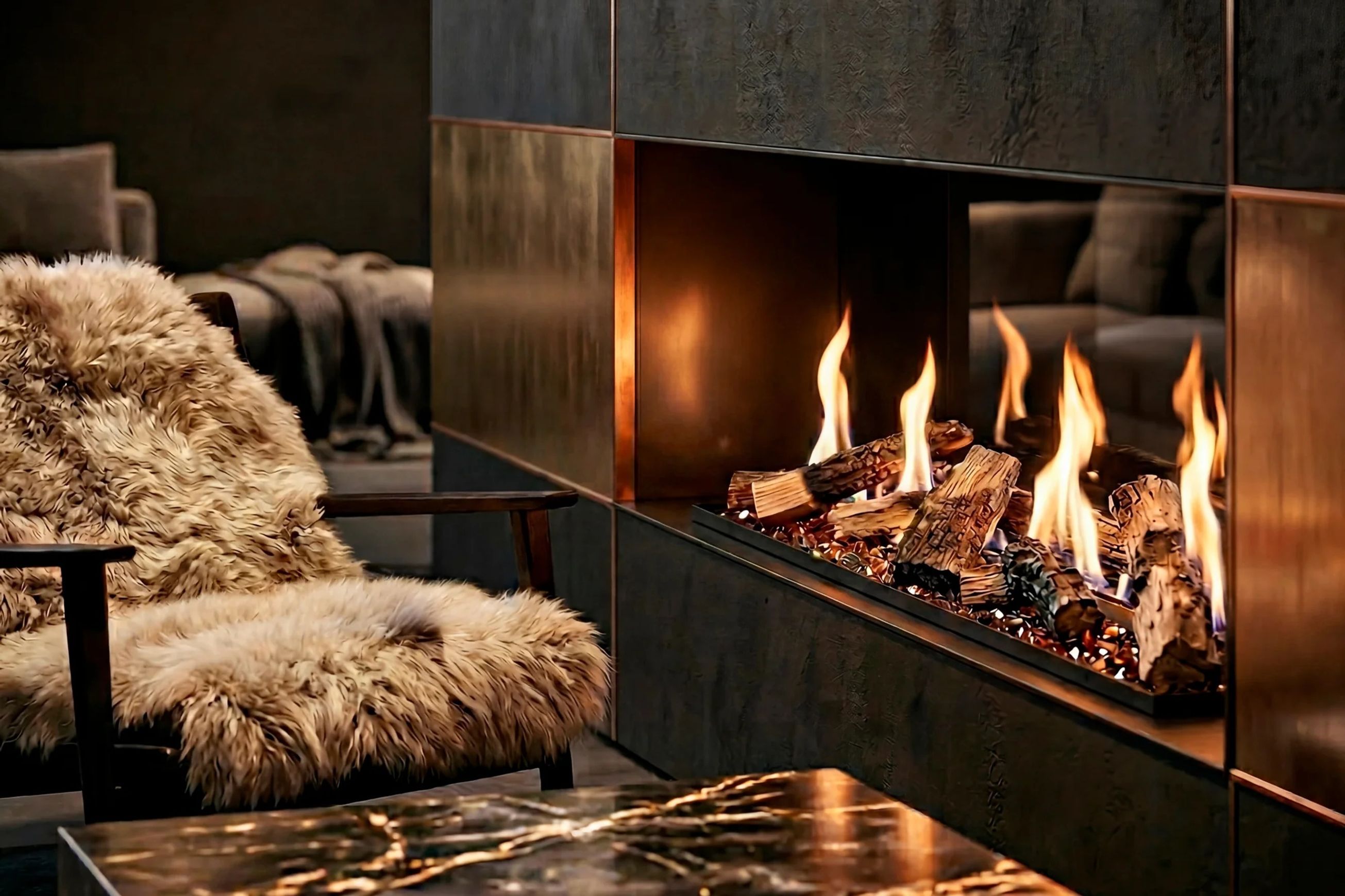 Decoflame BEV LogicWood Fireplace