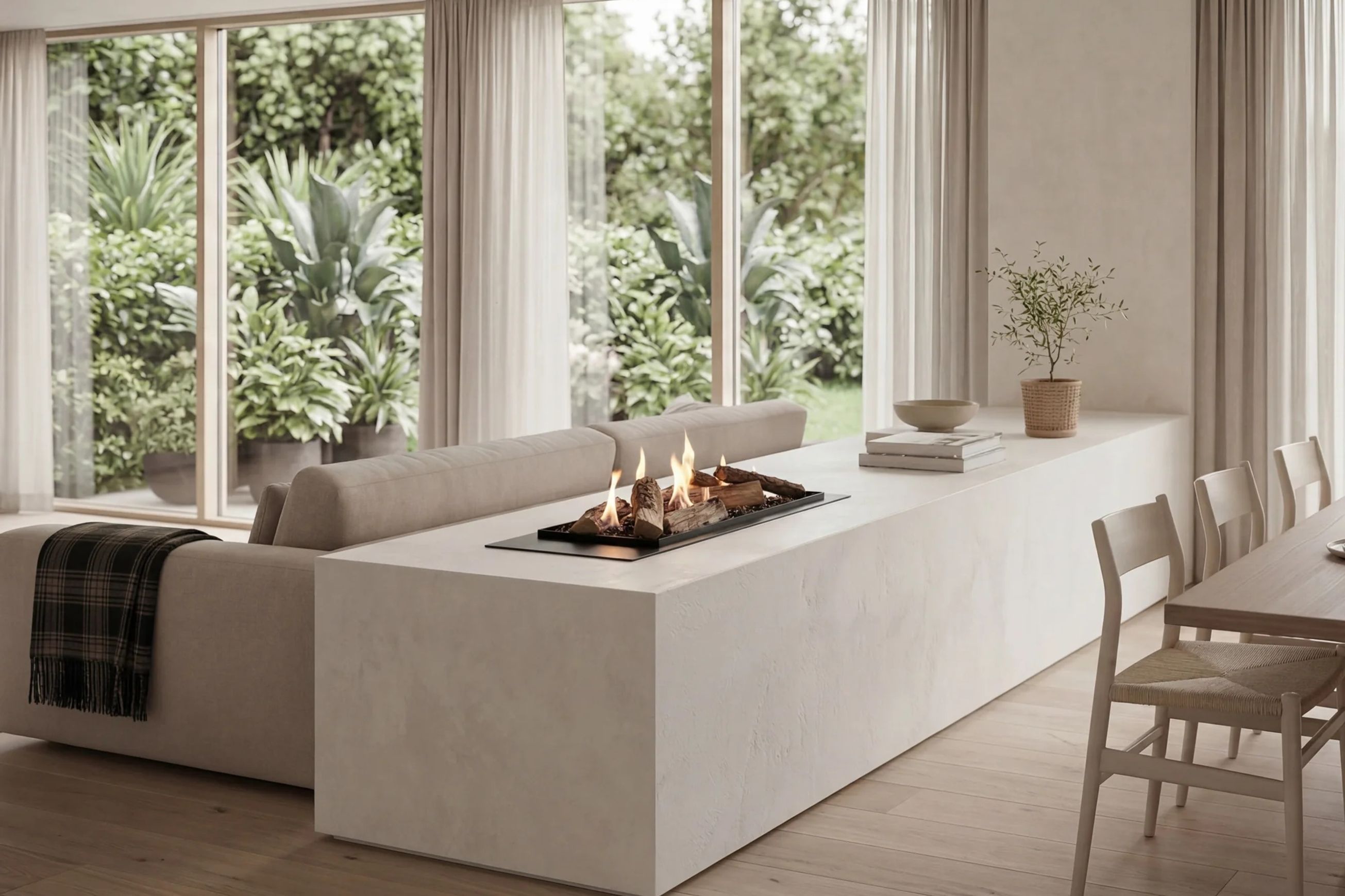 Decoflame BEV LogicWood Fireplace