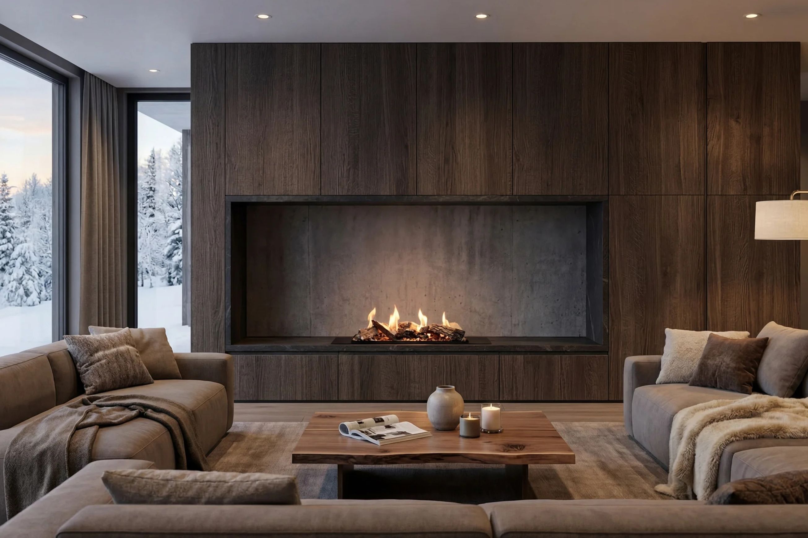 Decoflame BEV LogicWood Fireplace