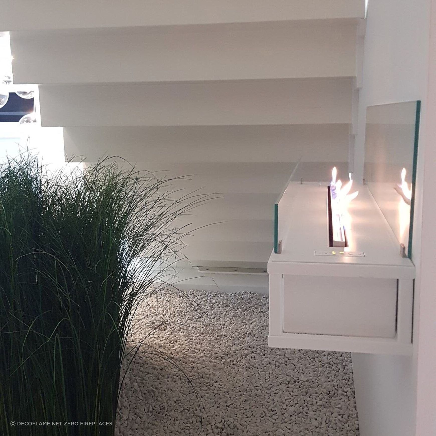 Decoflame Torino Wall Mounted BEV Net Zero Fireplace