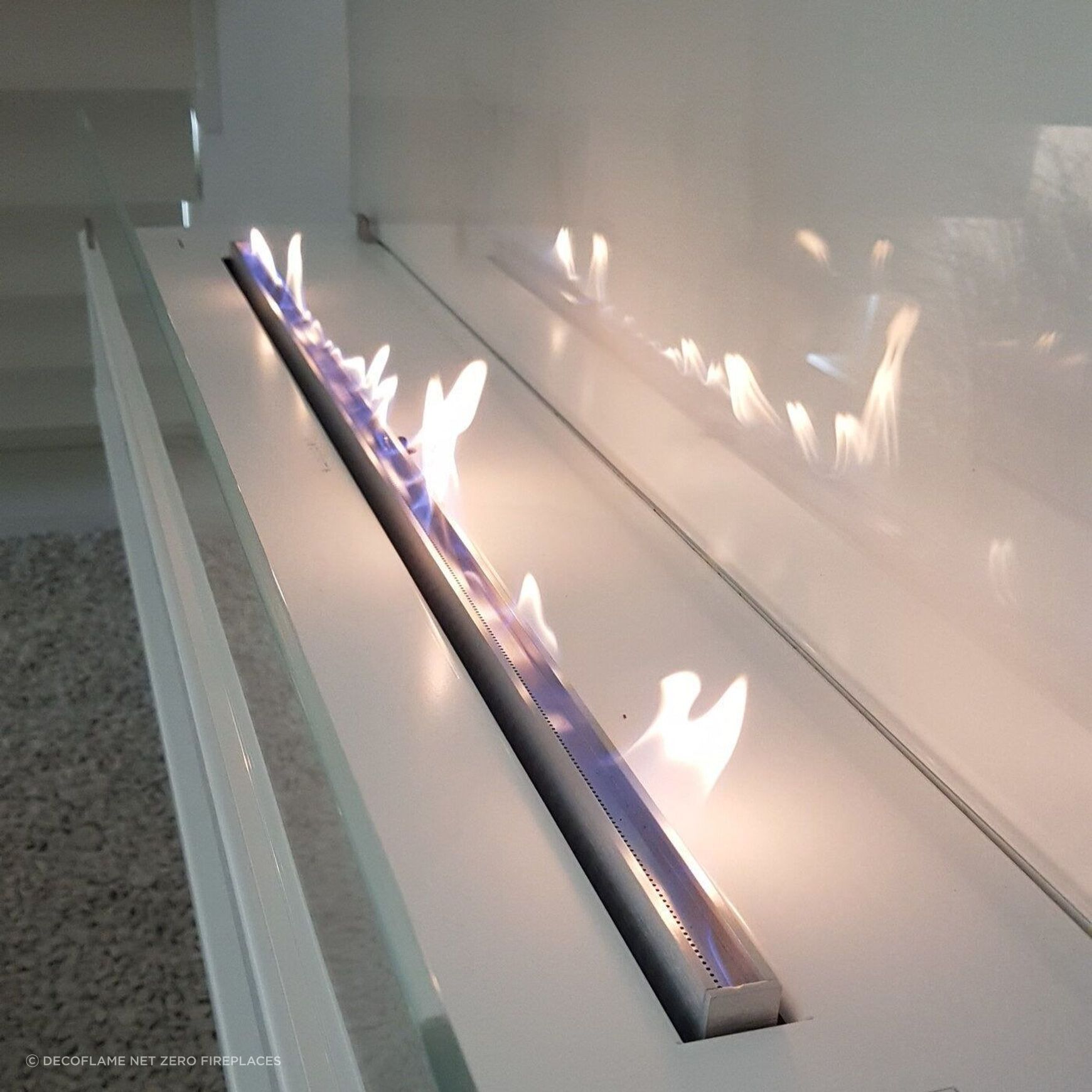 Decoflame Torino Wall Mounted BEV Net Zero Fireplace