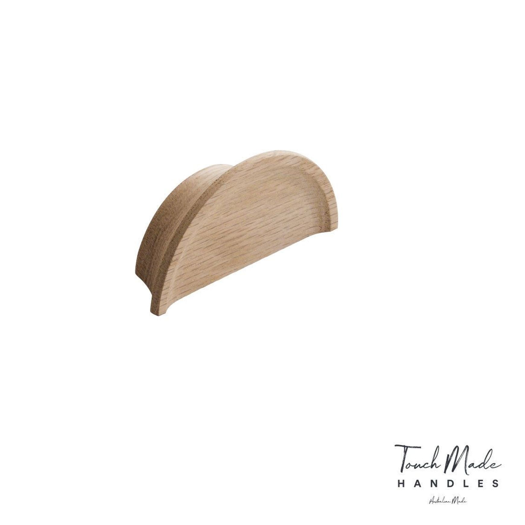 Timber Dished Semi Round Handles