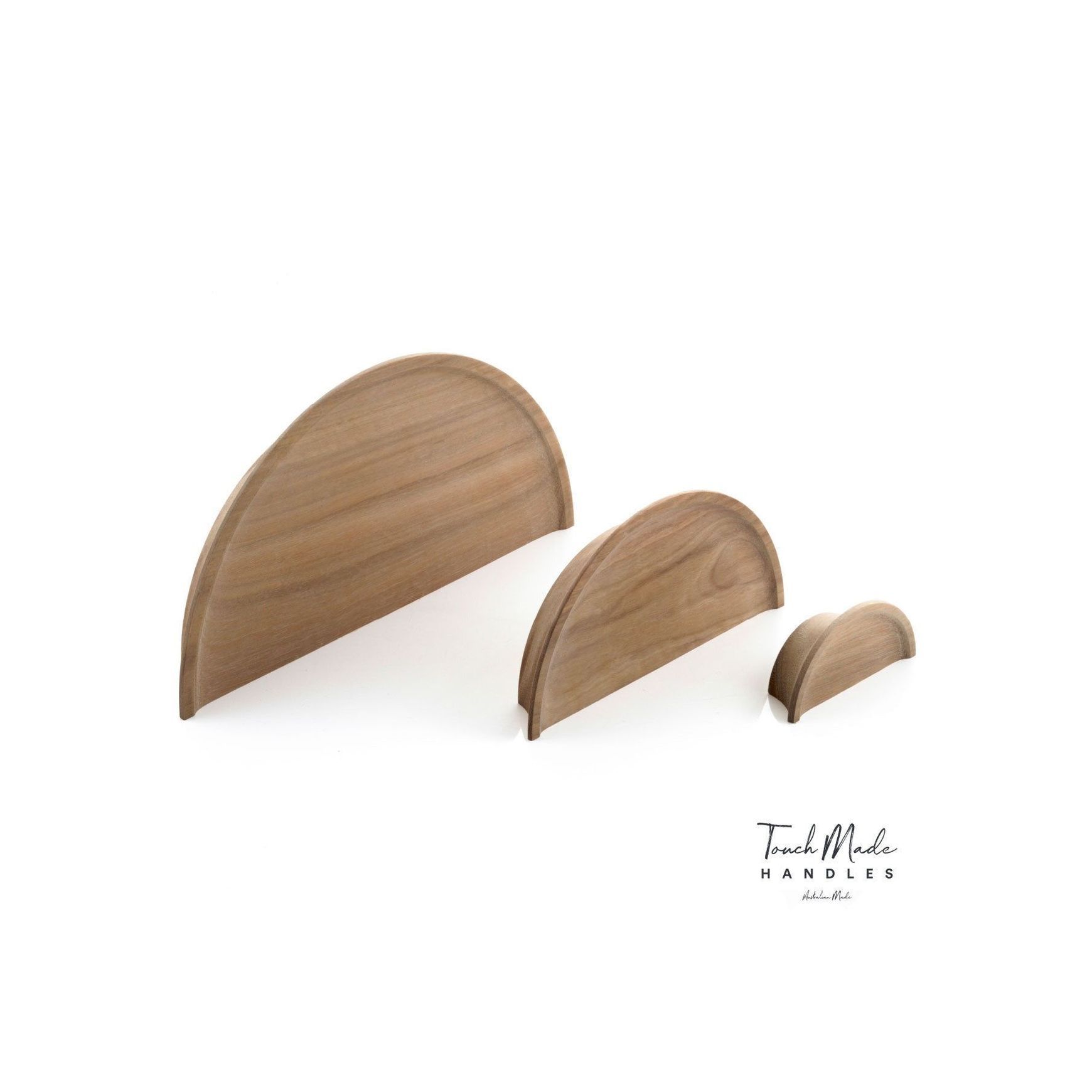 Timber Dished Semi Round Handles