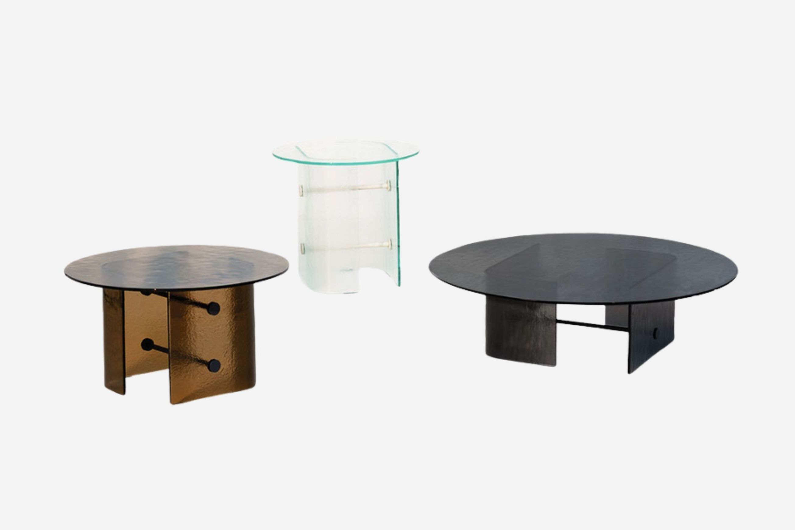 Double L Glaze Coffee Tables (Outdoor)