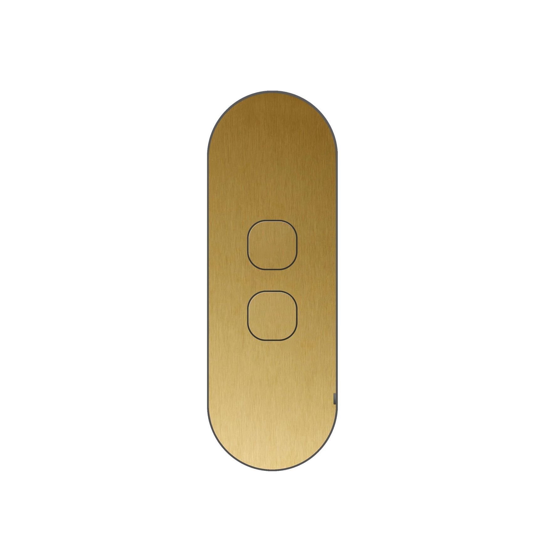 13 Carbon 2 Gang Switch Grid Faceplate