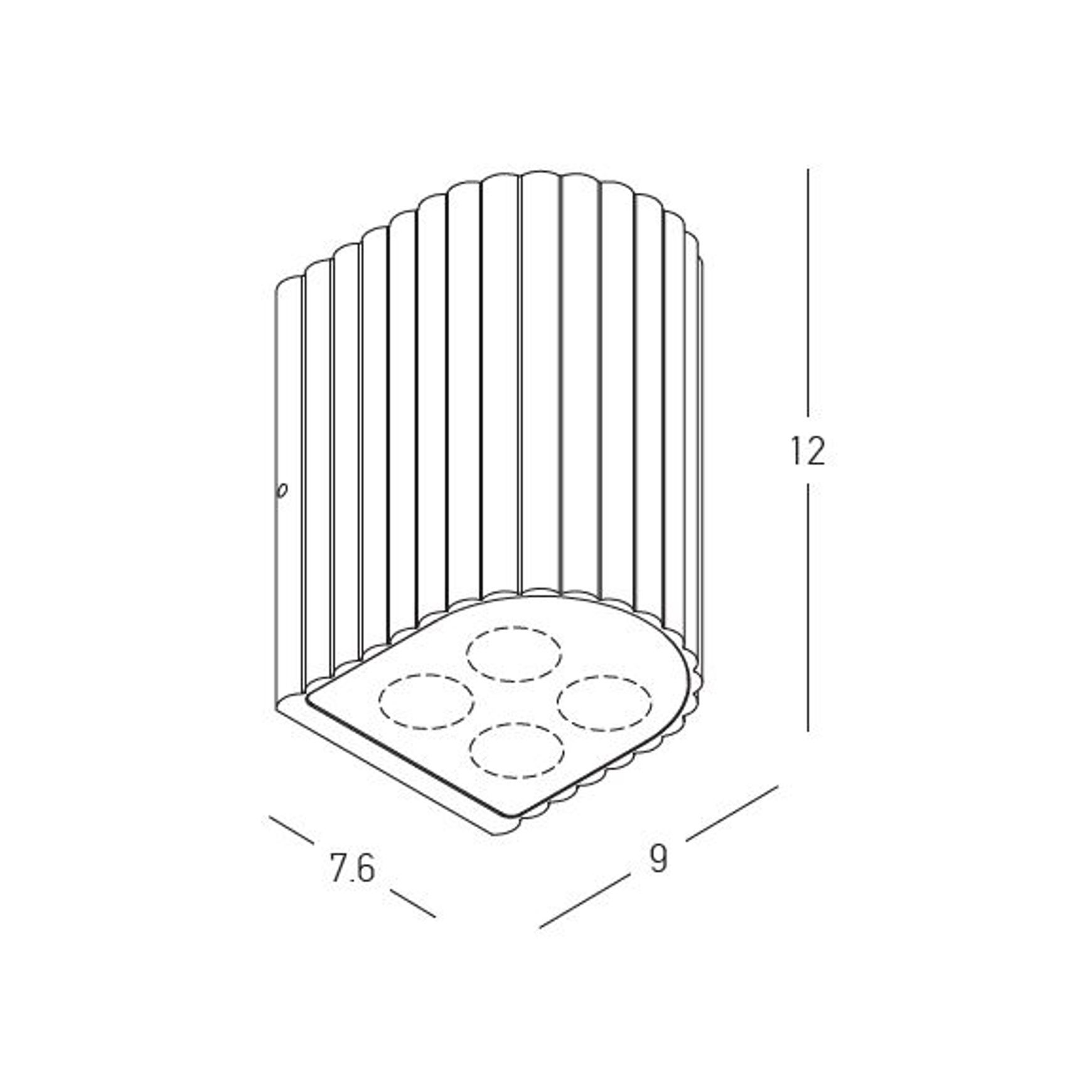 Hestia Down IP54 Wall Graphite