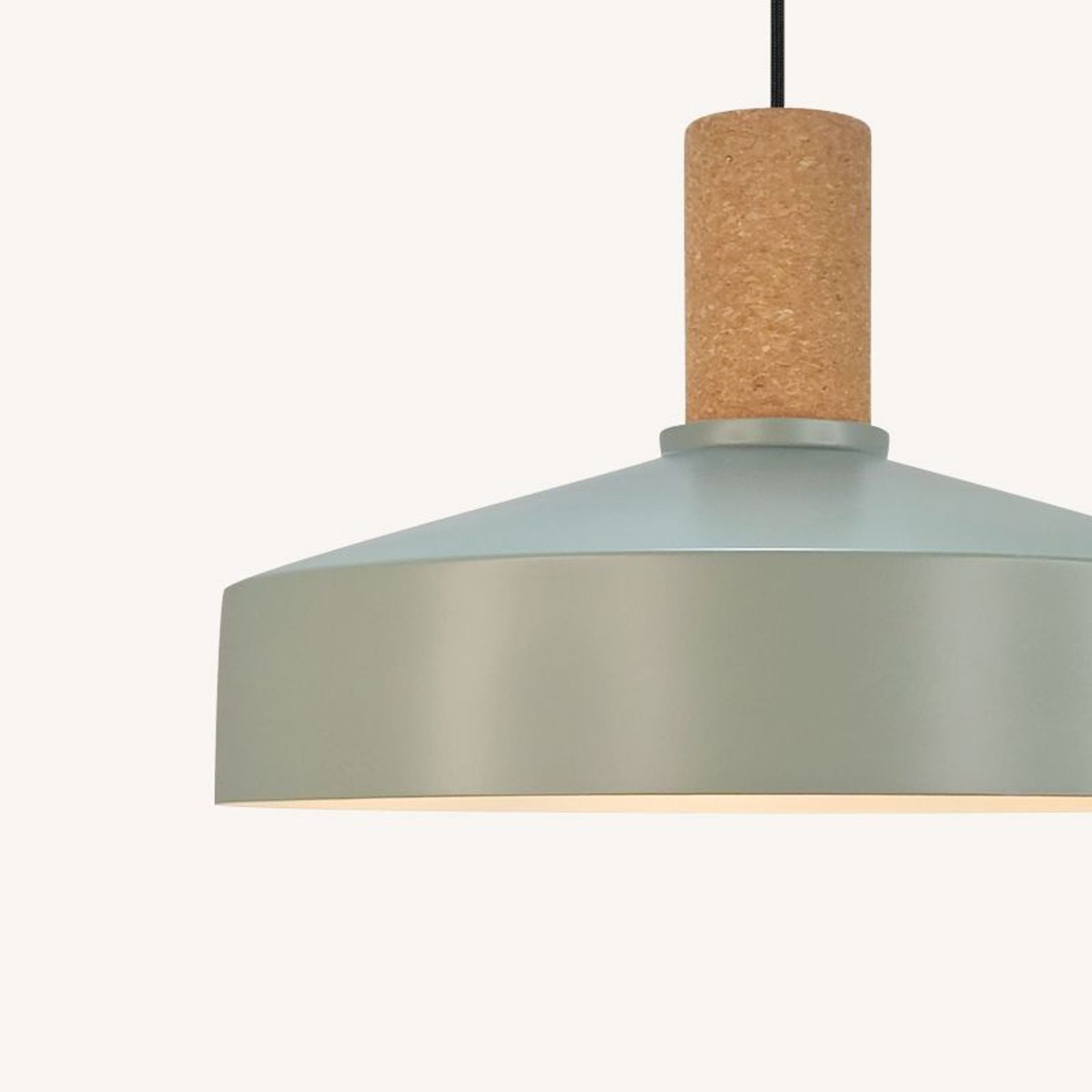 Elvas Cork Pendant Dusty Green