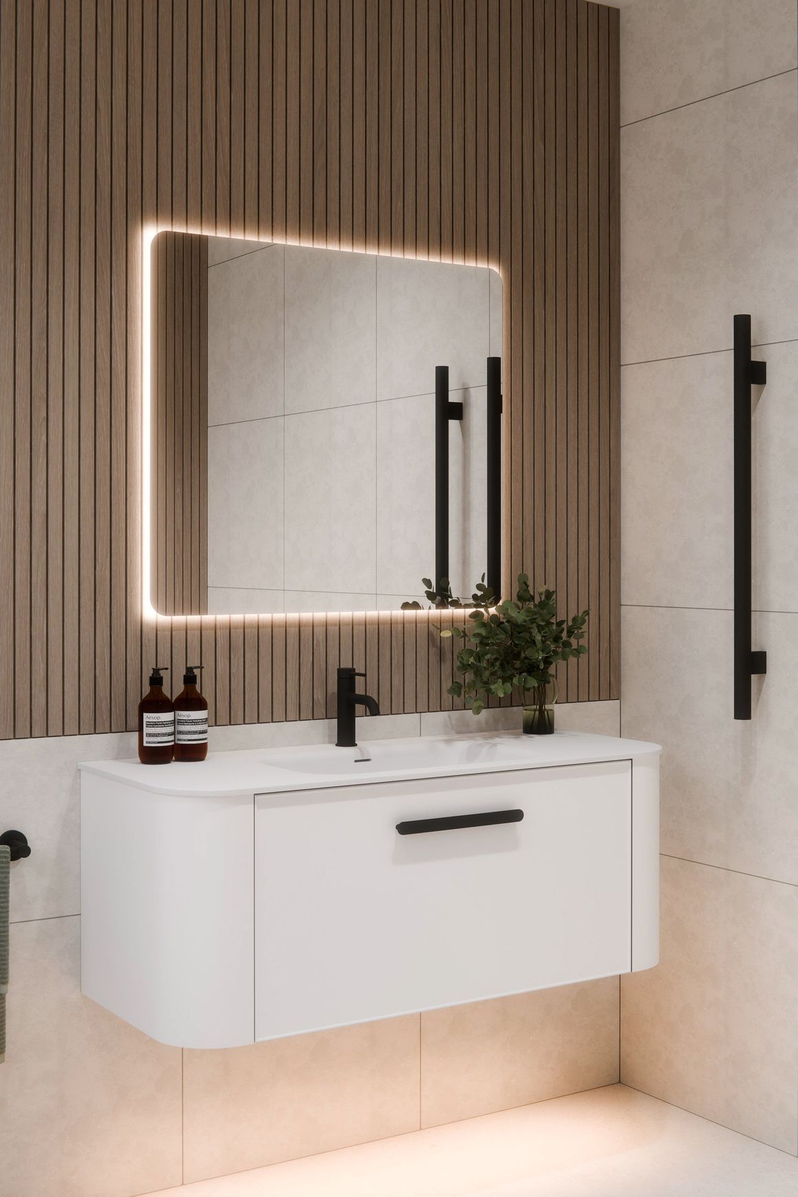 Euro 900 Rectangle LED Mirror