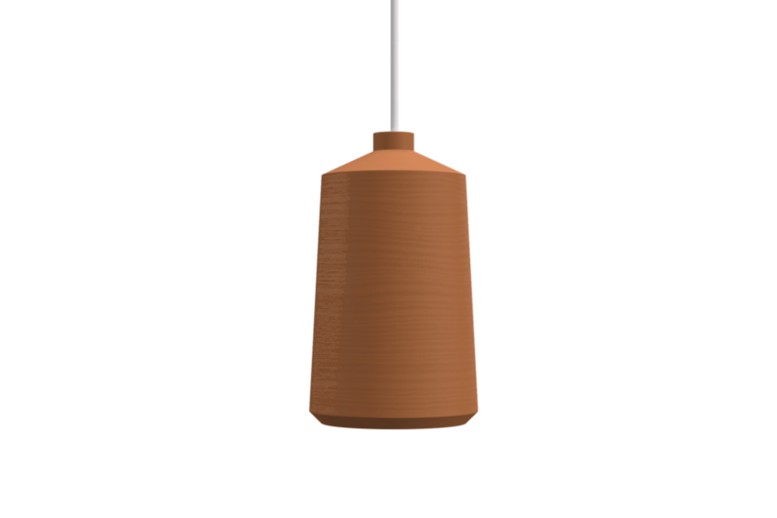Flame Clay Pendant